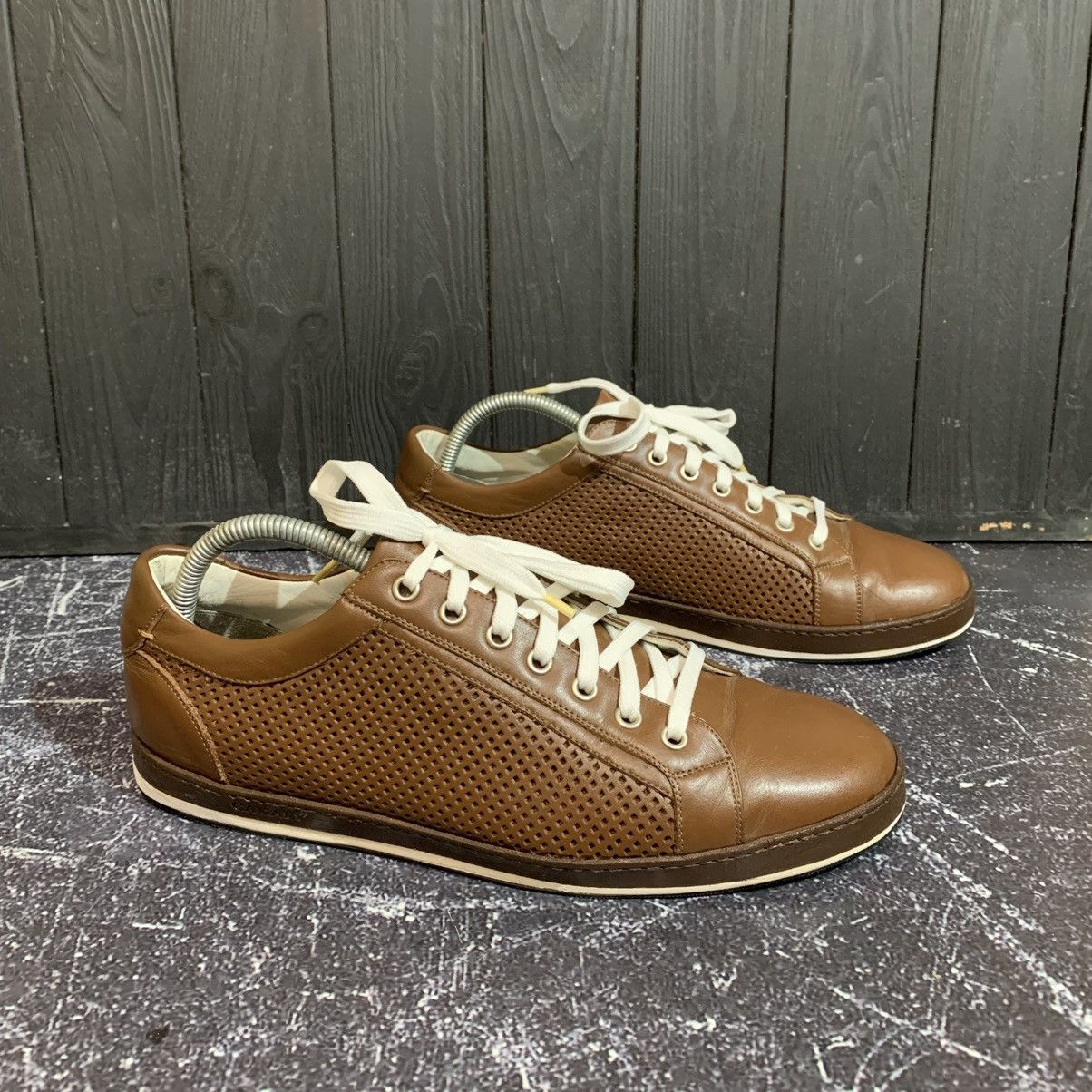 Canali Canali Leather men’s Sneakers Size 41 EU Size US 7.5 / EU 40-41 - 3 Thumbnail
