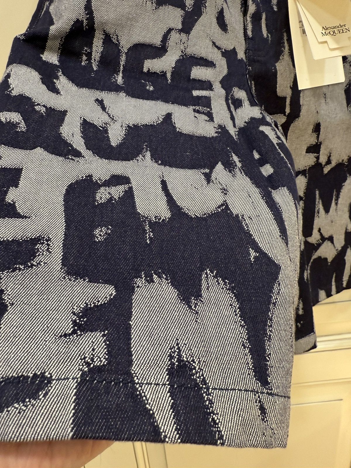 Alexander McQueen Graffati print denim shirt and shorts ，oneset size 46 Size US S / EU 44-46 / 1 - 20 Thumbnail