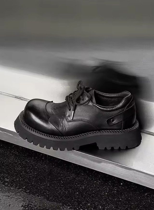 Designer Streetwear Platform Design PU Leather Lace Up Toe Boots Size US 10 / EU 43 - 9 Thumbnail