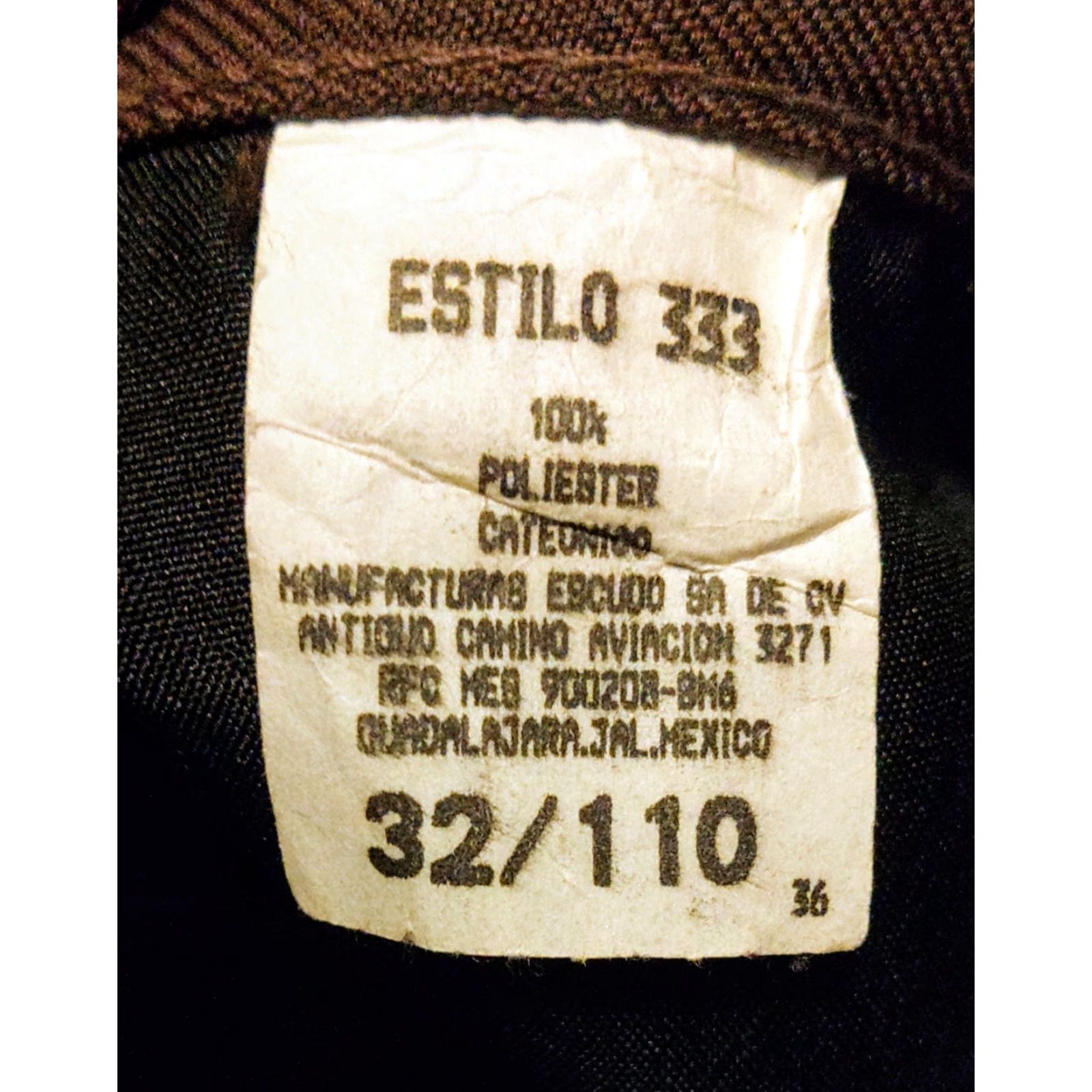 Vintage VINTAGE Escudo Jeans Cowboy Brown 333 Estilo Men's 32 x 32 5-Pocket Denim Polyester Black Label Cowboys Southwestern Solid Brown Jeans Mens Size US 32 / EU 48 - 6 Thumbnail
