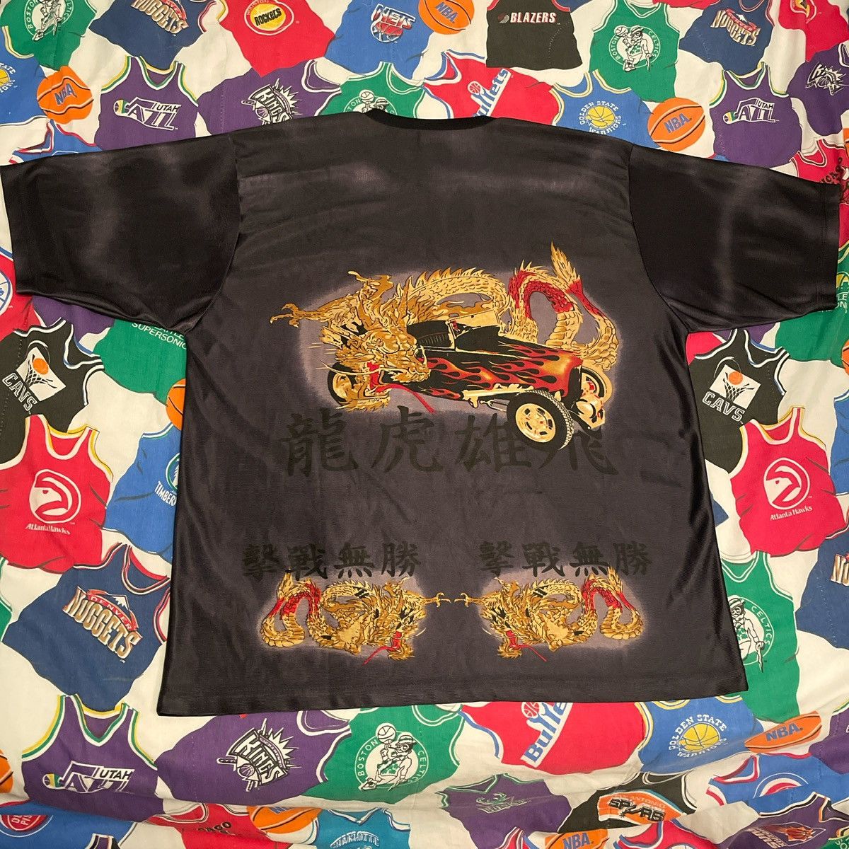 Ecko Unltd. × JNCO × Vintage Y2K JNCO Affliction Grunge Wings Dragons Style Silky Tee Size US XL / EU 56 / 4 - 2 Thumbnail