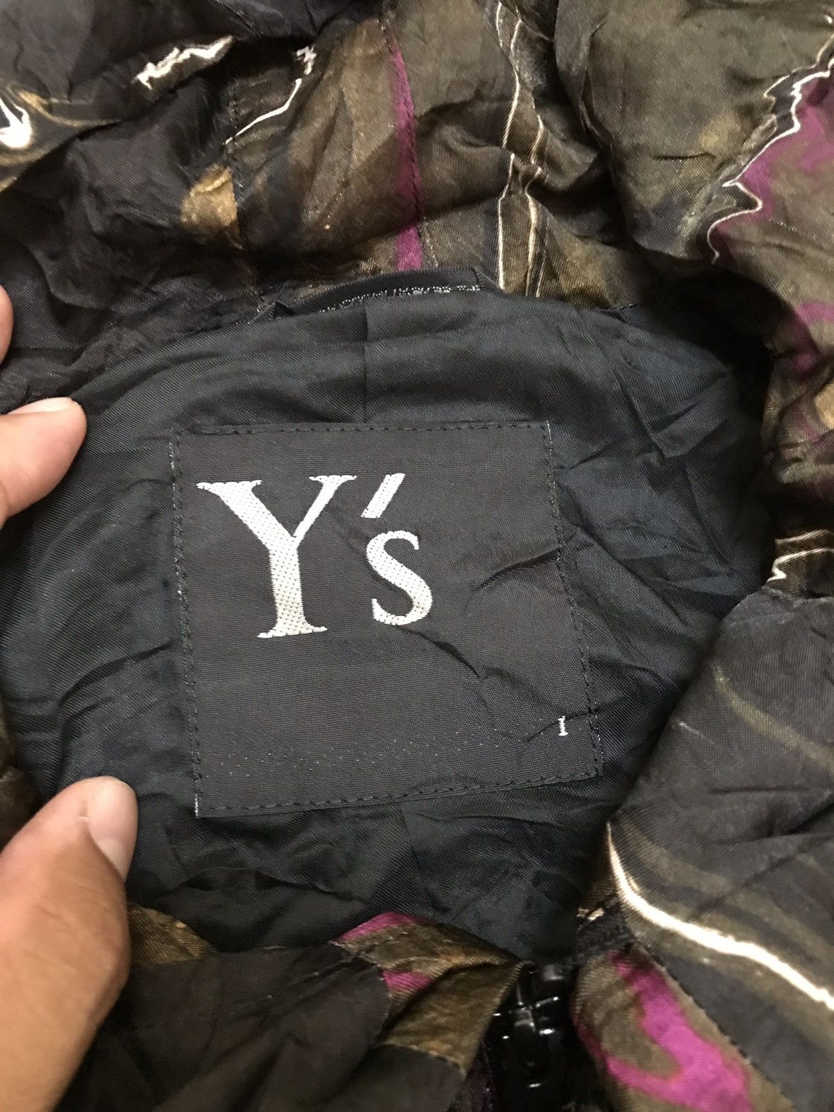 Japanese Brand × Y's × Yohji Yamamoto Y's Yohji Yamamoto Suminagashi Marble Pattern Light Jacket Size US M / EU 48-50 / 2 - 23 Thumbnail