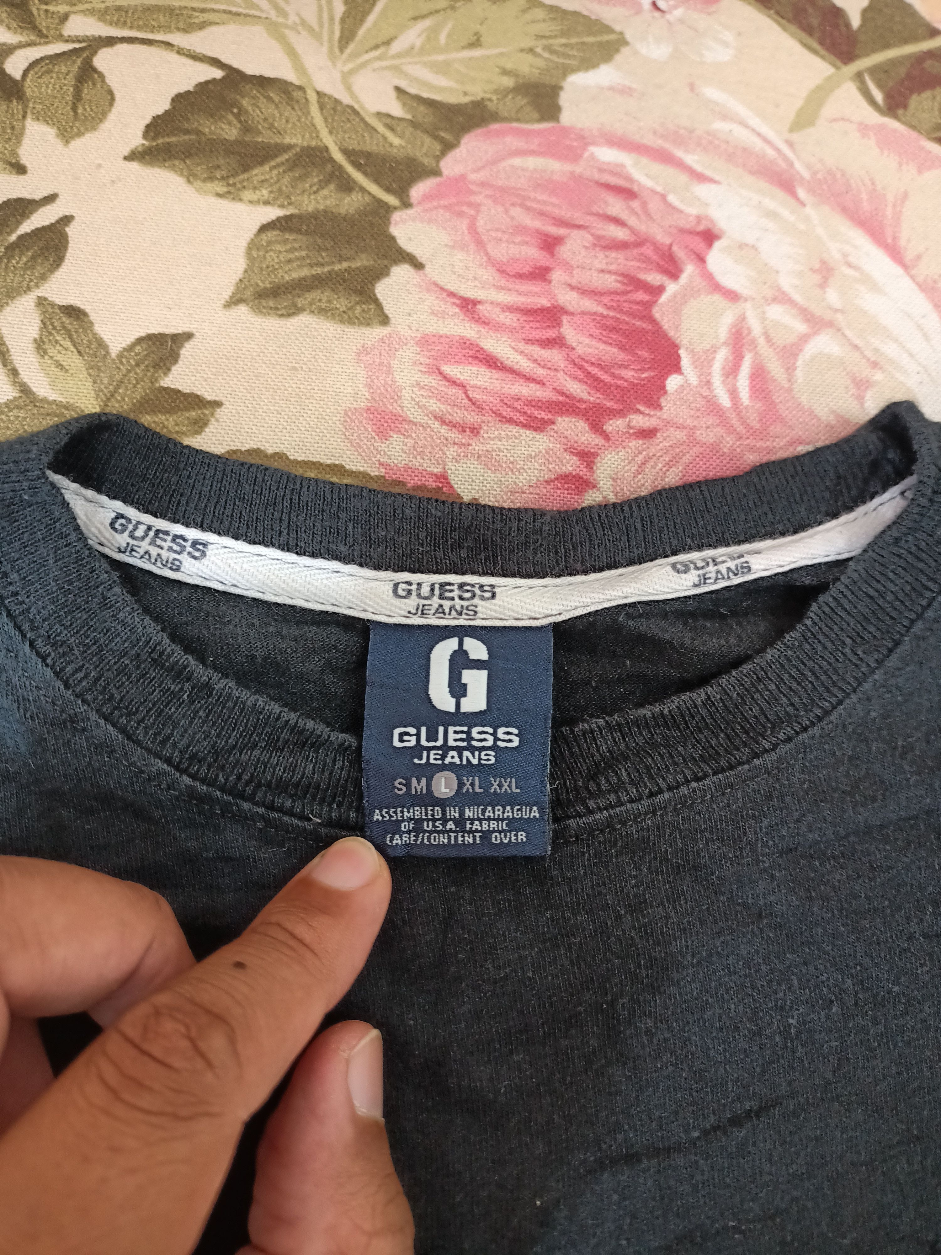 Guess × Vintage Vintage Guess Jeans long sleeve t-shirt Size US L / EU 52-54 / 3 - 3 Thumbnail