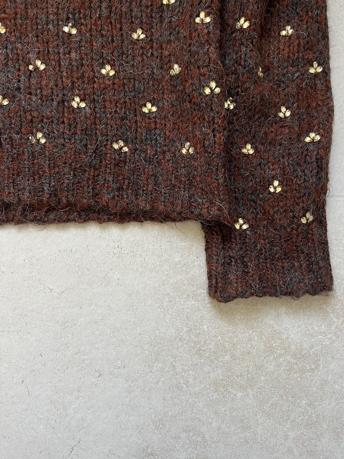 Dries Van Noten FW13 Stone Embroidered Knit Size US S / EU 44-46 / 1 - 6 Thumbnail