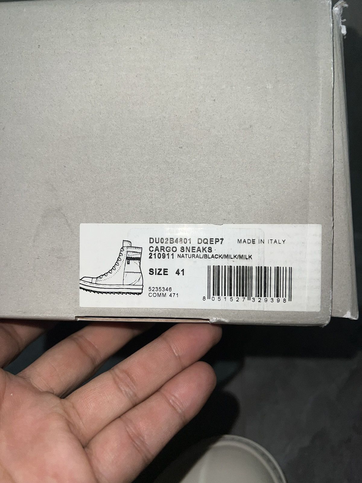 Rick Owens Rick Owens DRKSHDW Cargo Pocket “Face” Ramones High Size US 8 / EU 41 - 11 Thumbnail