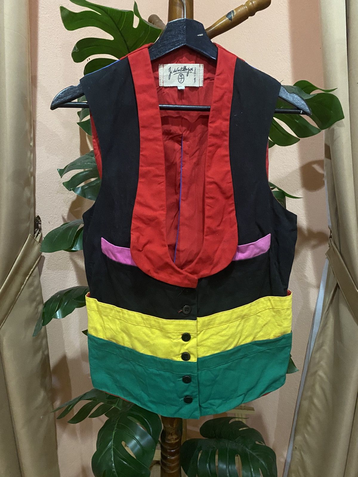 Jean Charles De Castelbajac Jean-Charles de Castelbajac Color Block Vest Multicolor Size US S / EU 44-46 / 1 - 3 Thumbnail