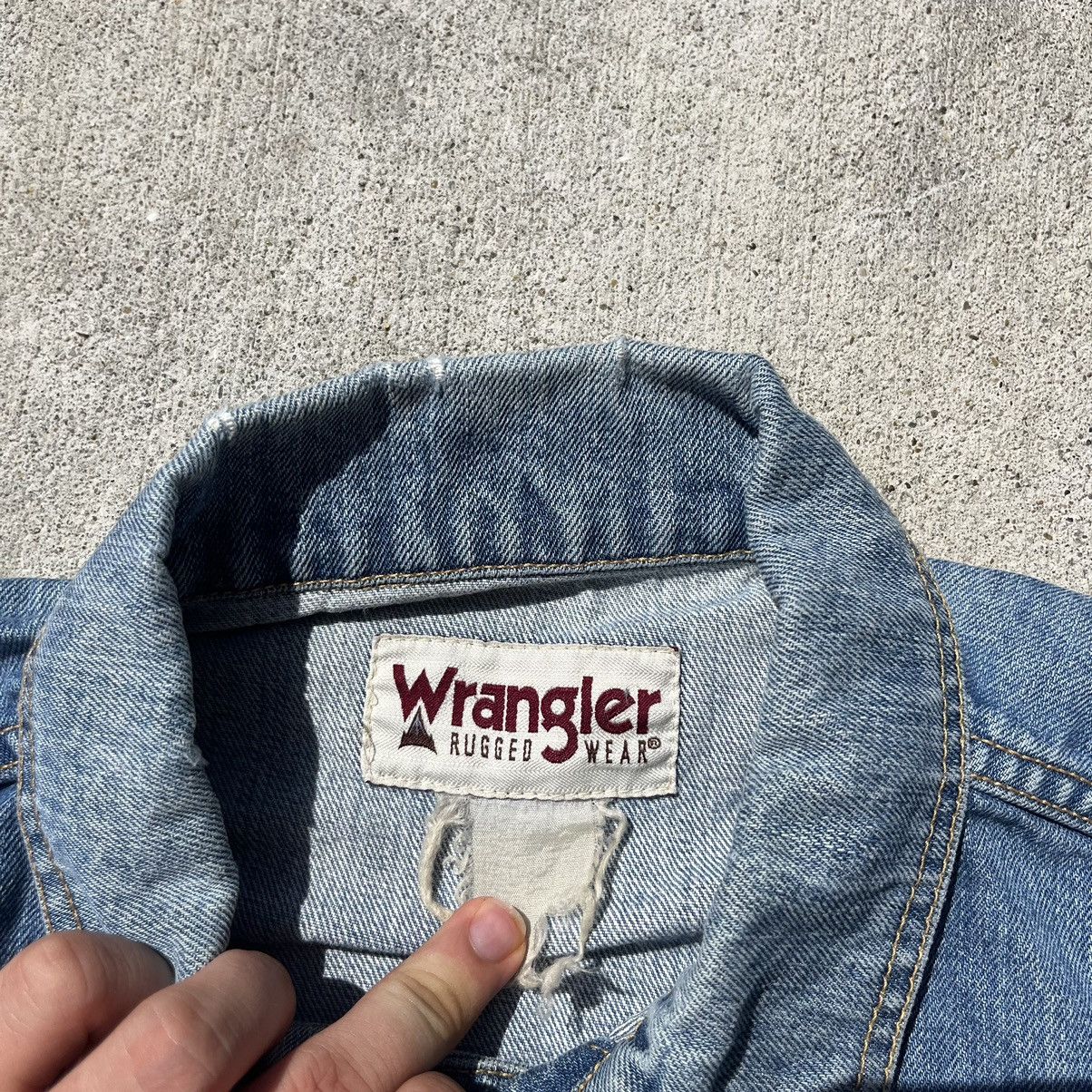Vintage × Wrangler Vintage Wrangler Rugged Wear Denim Jacket Size US M / EU 48-50 / 2 - 2 Thumbnail