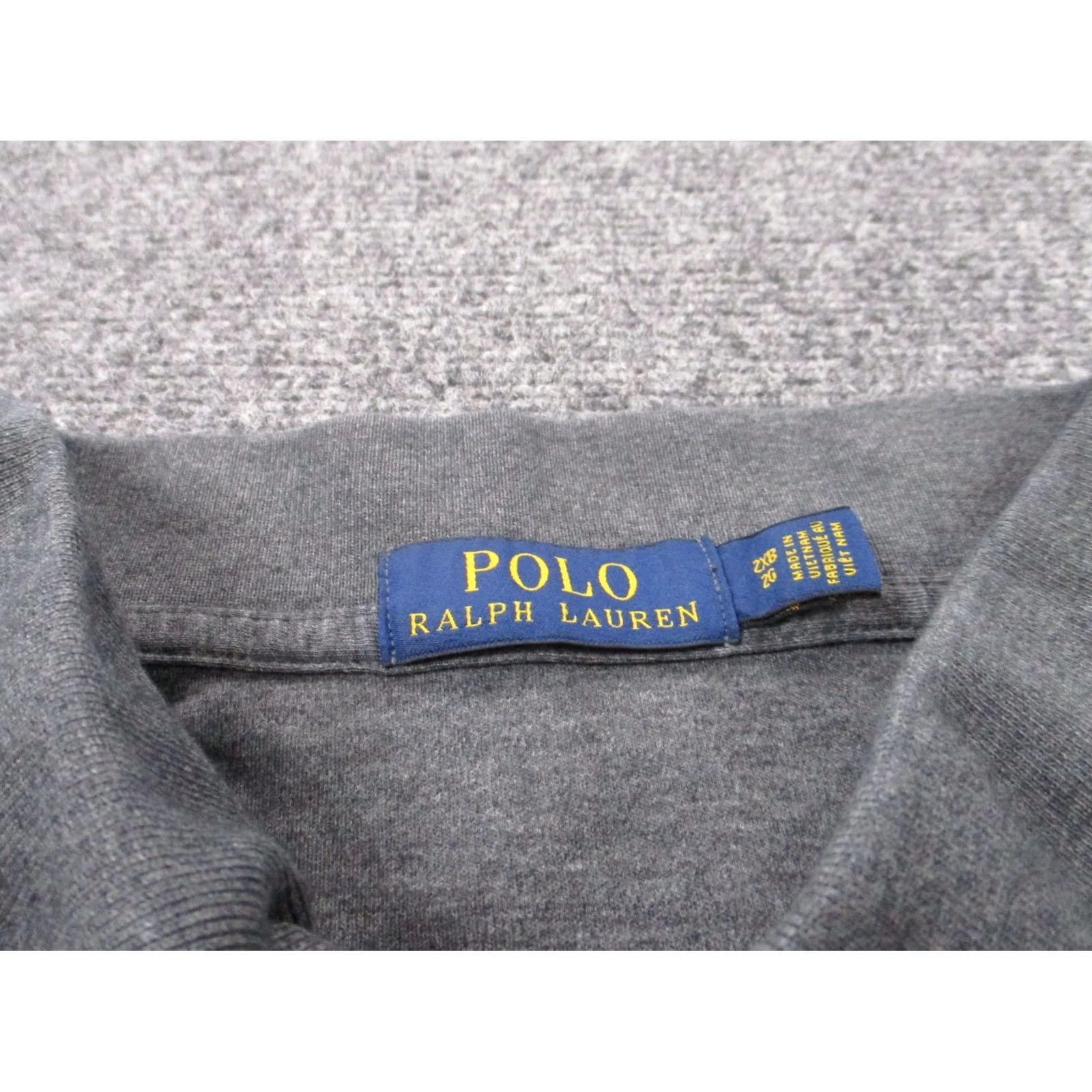 Polo Ralph Lauren Polo Ralph Lauren Shirt Mens Big 2X Gray Polo Shirt Short Sleeve Cotton Knit Logo Classic USA 90s Theme Boys Mens Size US XXL / EU 58 / 5 - 6 Thumbnail