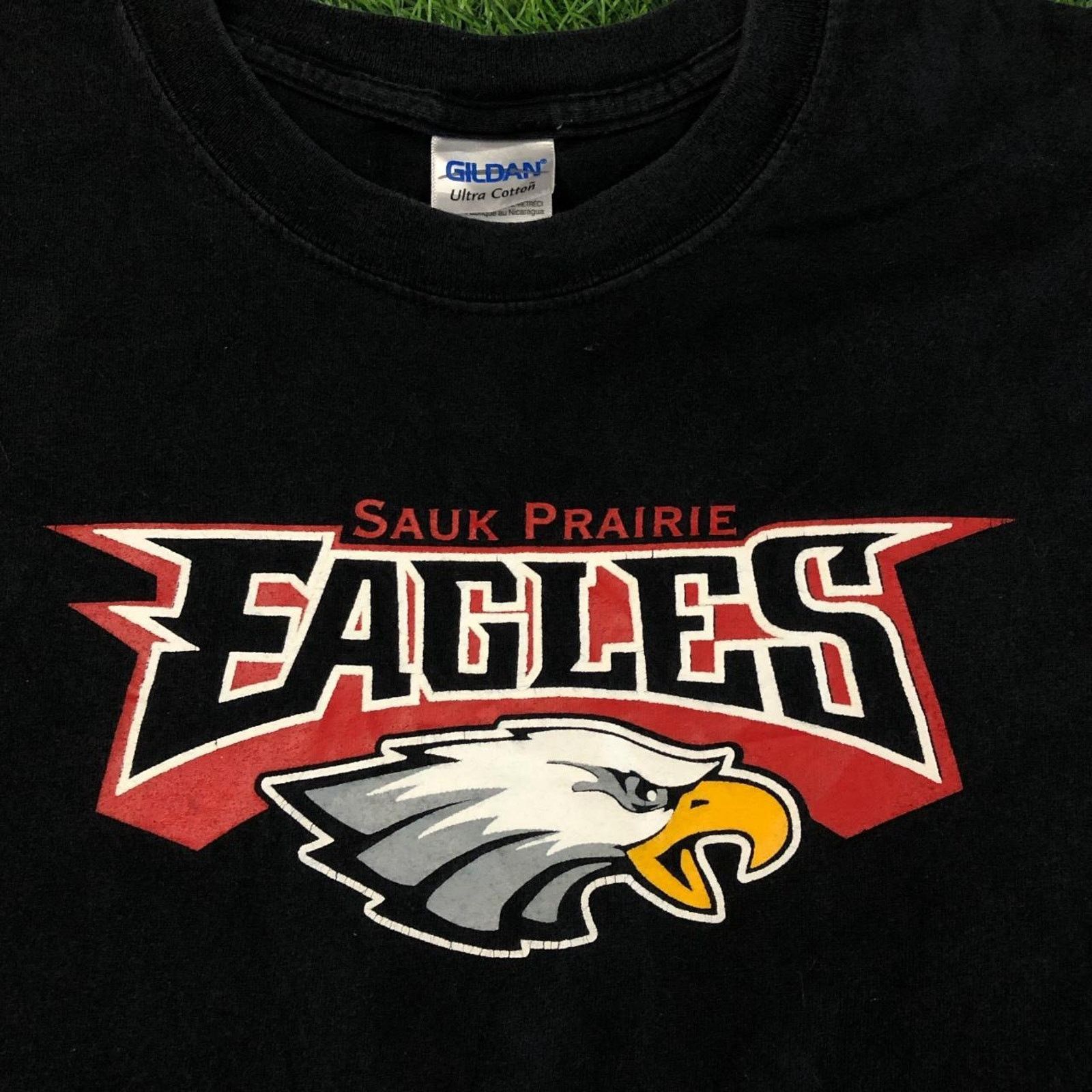 Gildan Men’s Black ‘Sauk Prairie Eagles’ Graphic Tee Size US XL / EU 56 / 4 - 3 Thumbnail