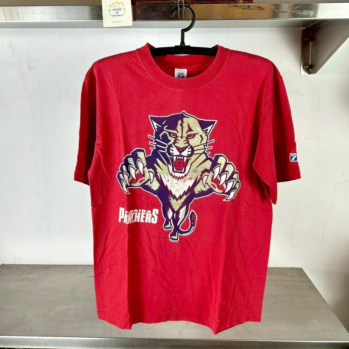 Logo 7 × NHL × Vintage Vintage 1993 Florida Panthers Logo NHL Large T-shirt Size US L / EU 52-54 / 3 - 1 Thumbnail