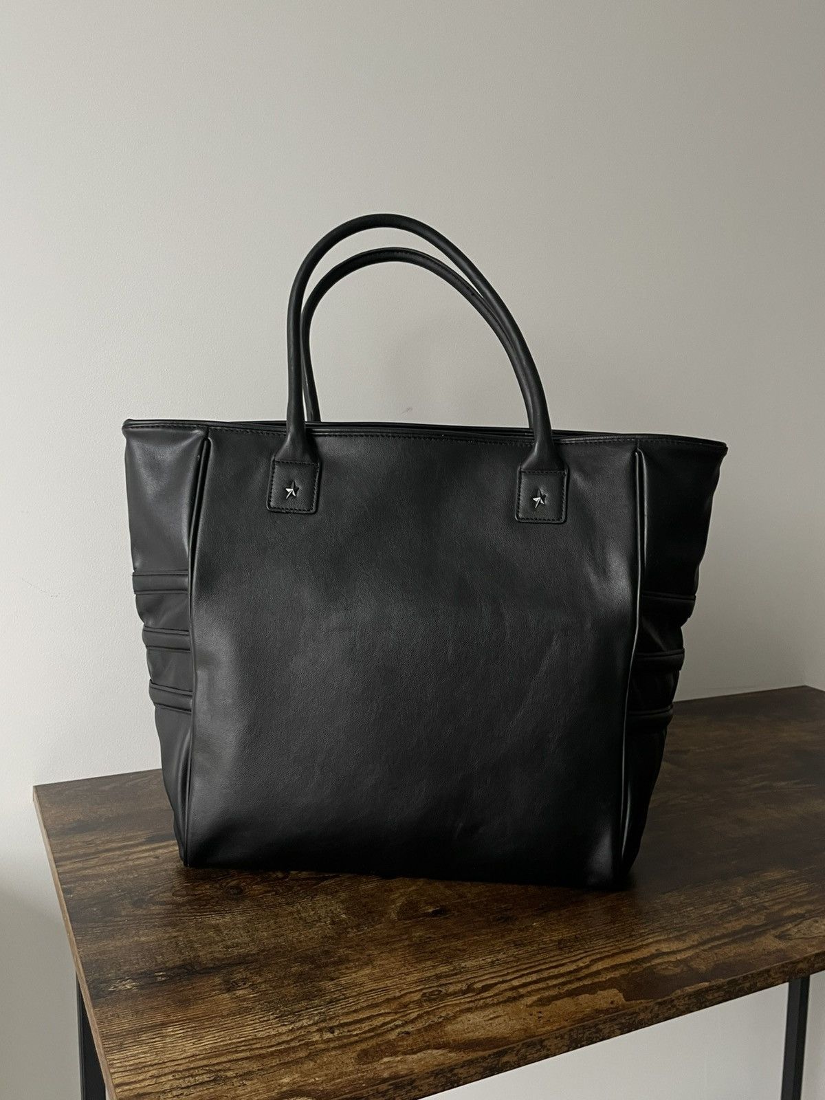Thierry Mugler Thierry Mugler Leather Black Tote Bag Size ONE SIZE - 1 Thumbnail