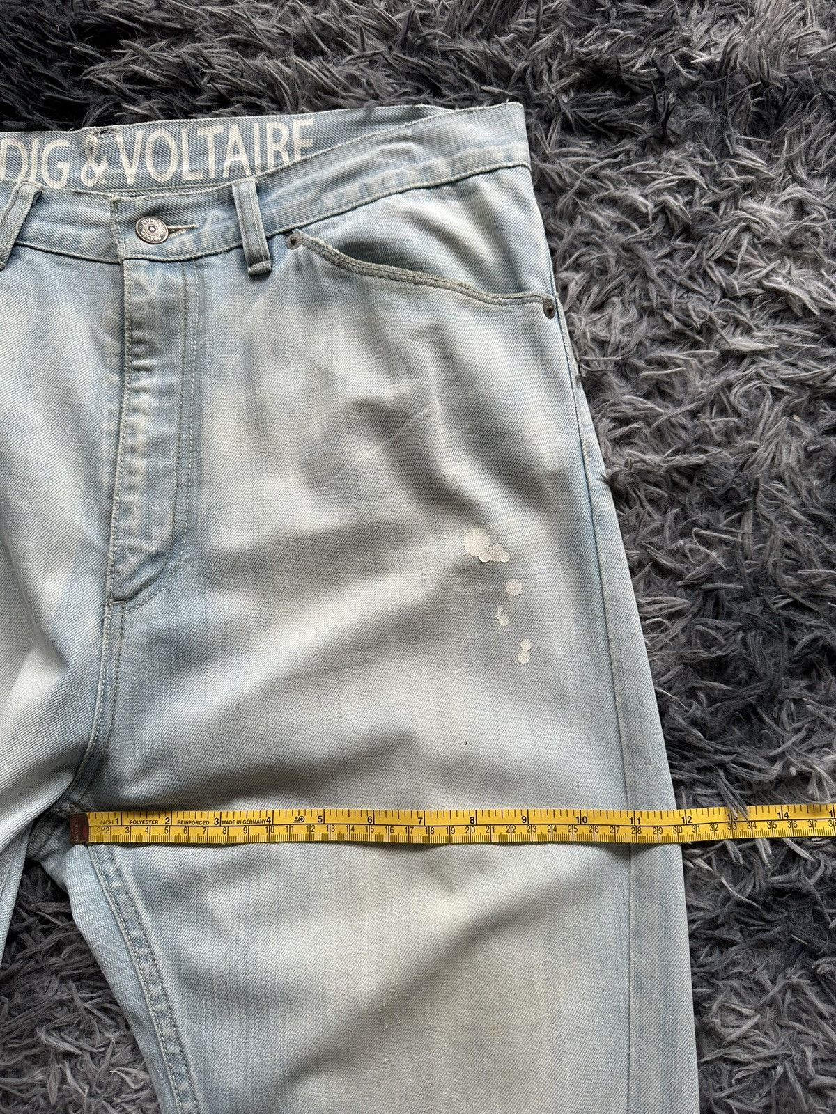 Zadig & Voltaire 00's Zadig & voltaire washed blue denim jeans Size US 35 - 23 Thumbnail