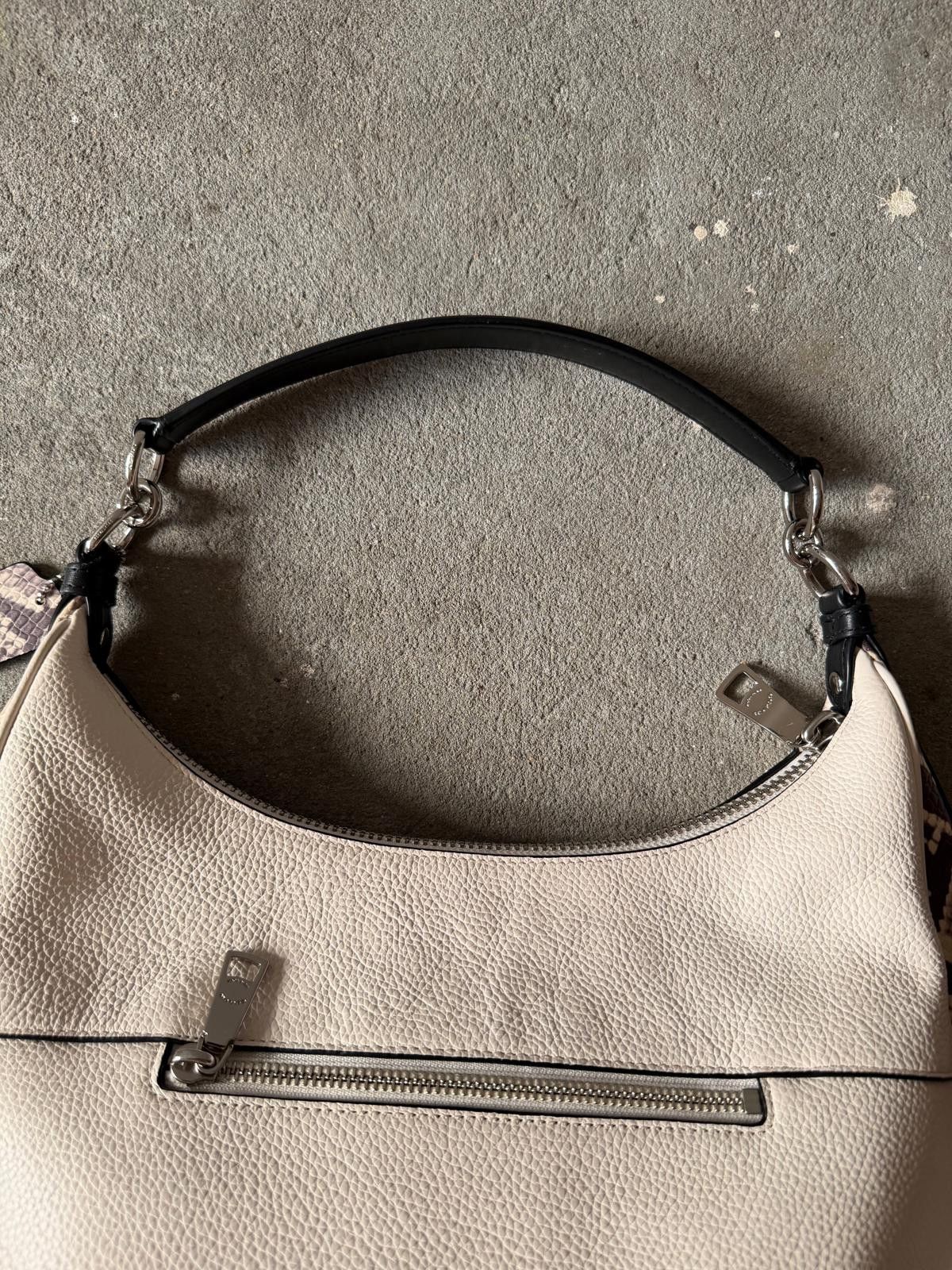 Coach Coach Harley Hobo Leather Snakeskin Shoulder Bag White Size ONE SIZE - 7 Thumbnail