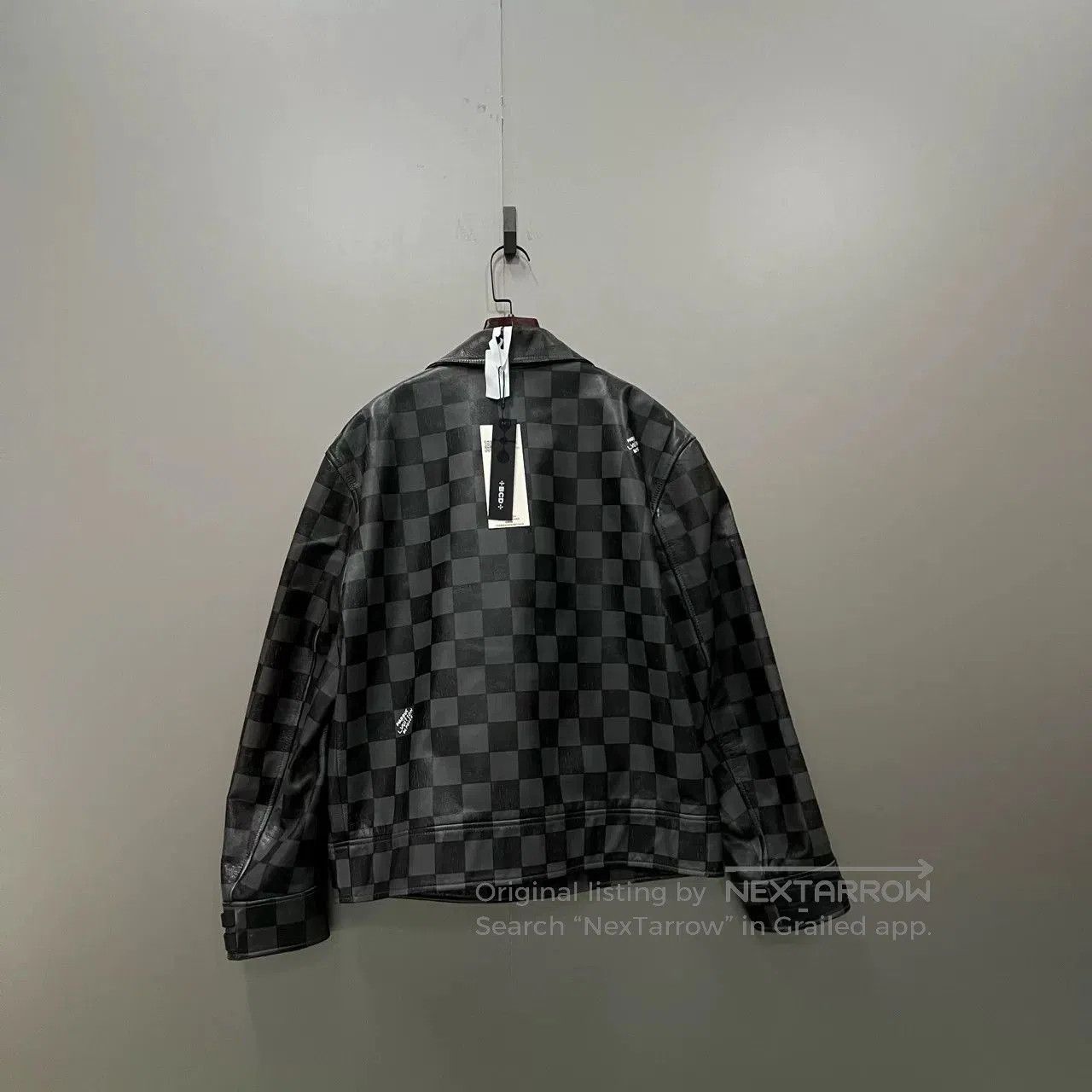 Louis Vuitton Louis Vuitton Checkered Leather Jacket. Size US L / EU 52-54 / 3 - 2 Thumbnail