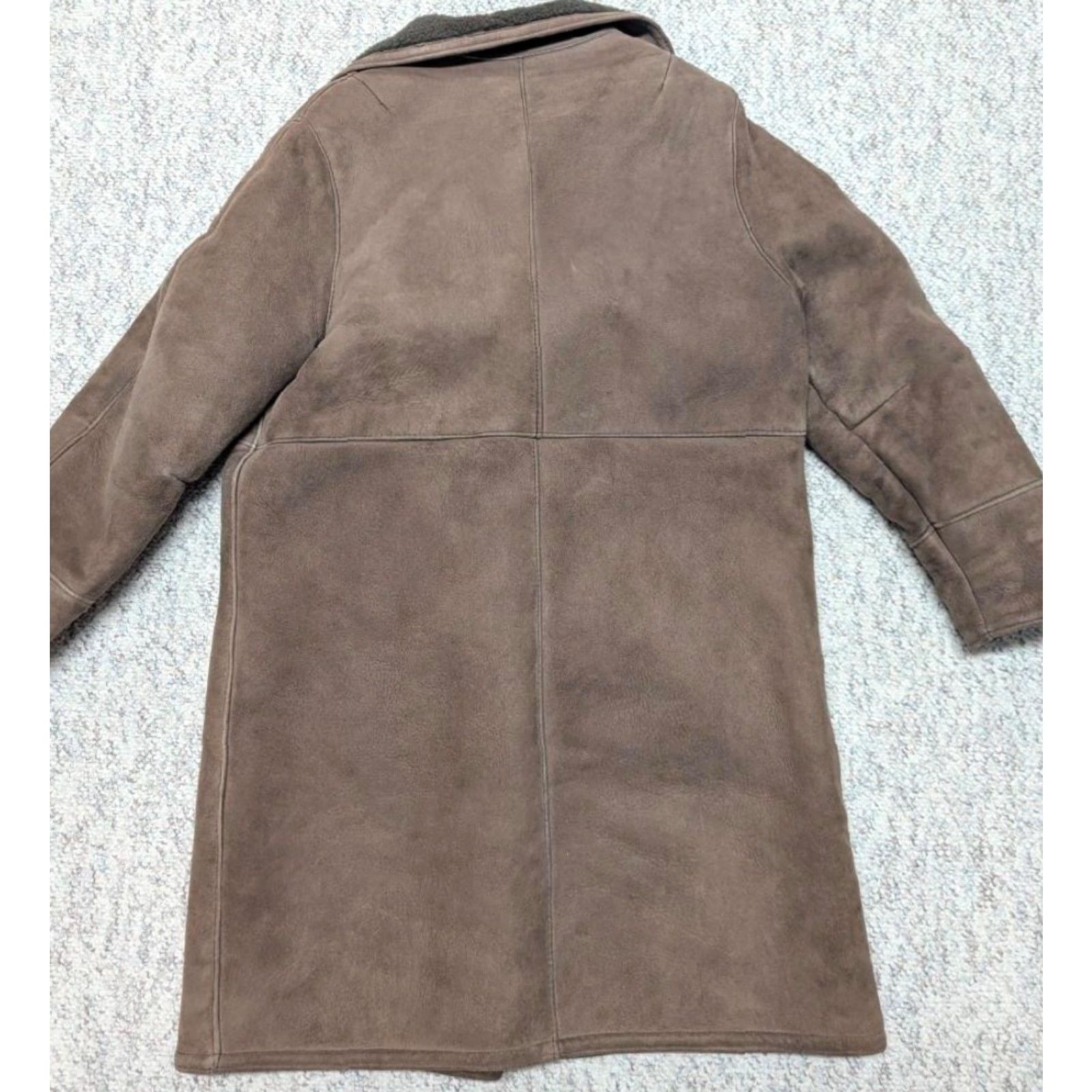 Vintage VINTAGE Filenes Shearling Leather Brown Overcoat Coat Womens L Size L / US 10 / IT 46 - 3 Thumbnail