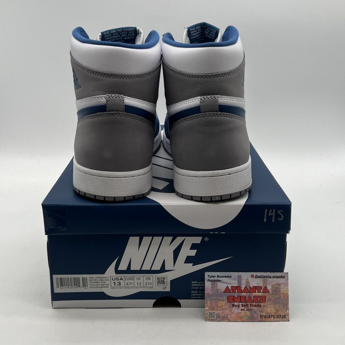 Nike Air Jordan 1 High true blue Size US 13 / EU 46 - 3 Thumbnail