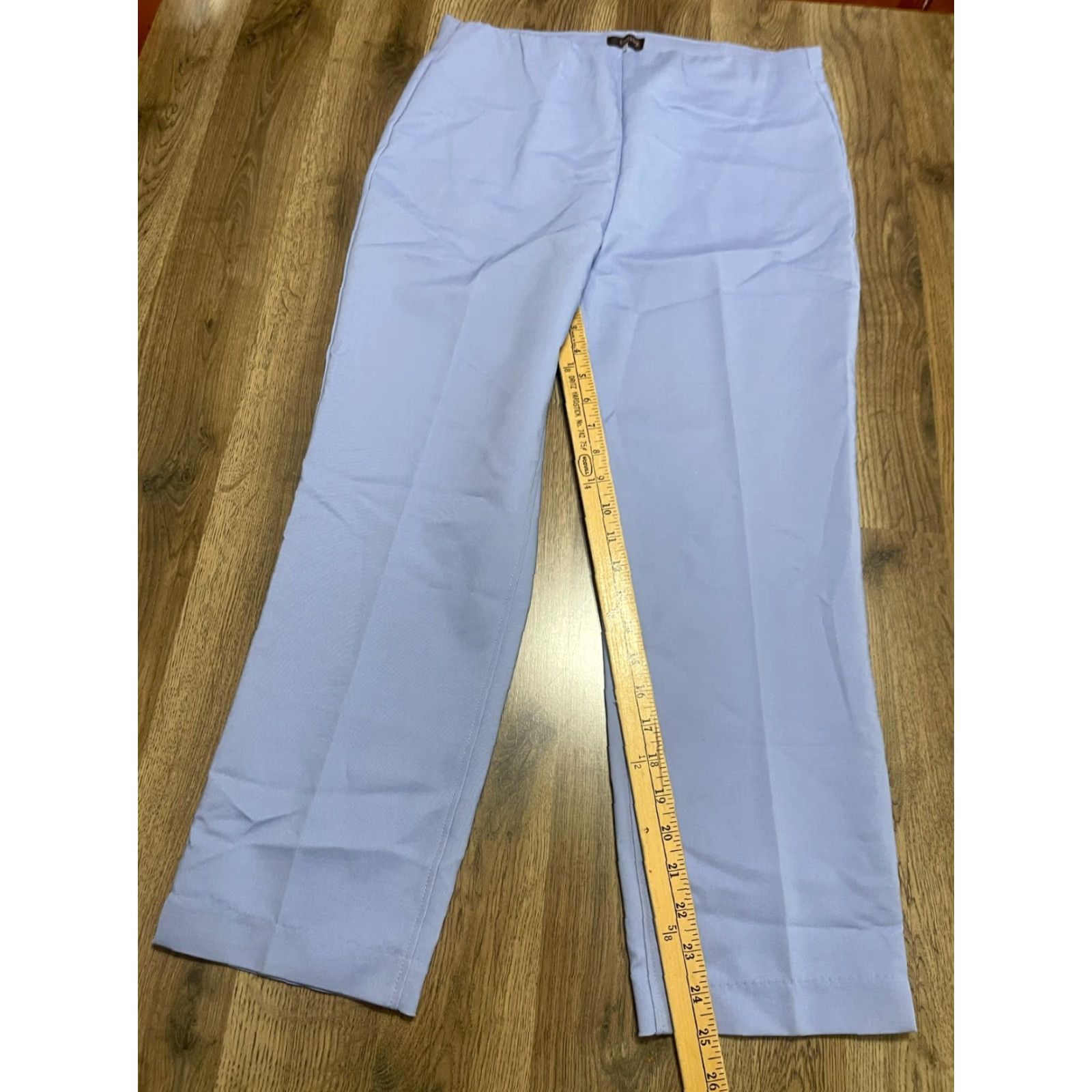 Vintage Crosby. Pants Women’s Size 10 Purple Pull On Pleated Trouser Casual Ankle Inseam 25 in Regular Womens Size 32" / US 10 / IT 46 - 7 Thumbnail