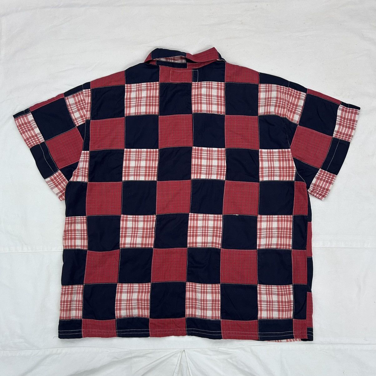 Vintage Vintage BOBSON Patch Work Full Zipper Shirt Size US L / EU 52-54 / 3 - 7 Thumbnail