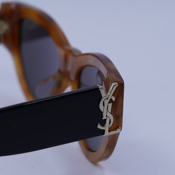 Saint Laurent Paris Saint Laurent SL M94/F 004 Sunglasses Havana/Black Cat Eye Size ONE SIZE - 5 Thumbnail