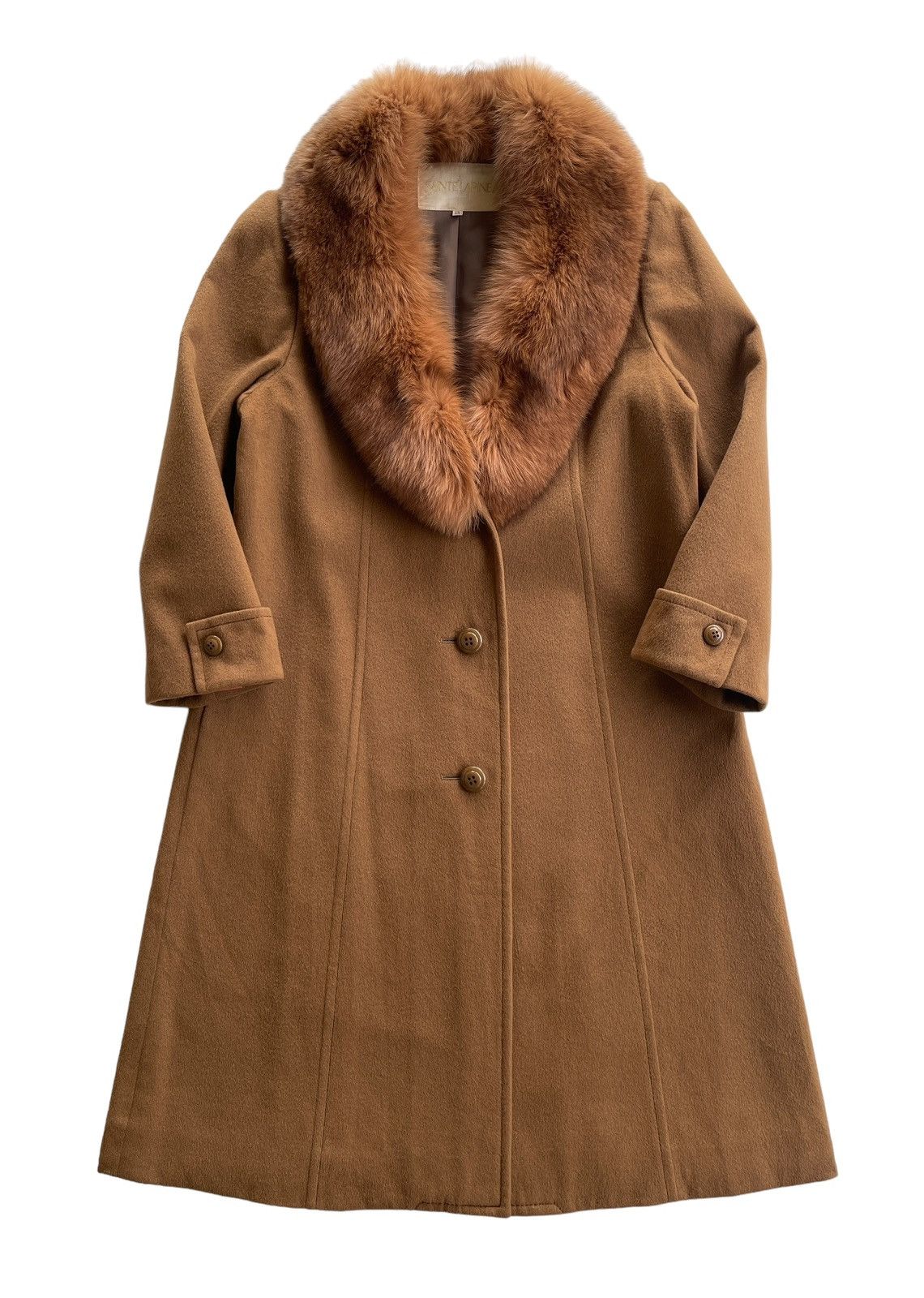 Vintage Vintage Sainte Lapine Raccoon Fur Cashmere Longcoat Size M / US 6-8 / IT 42-44 - 4 Thumbnail
