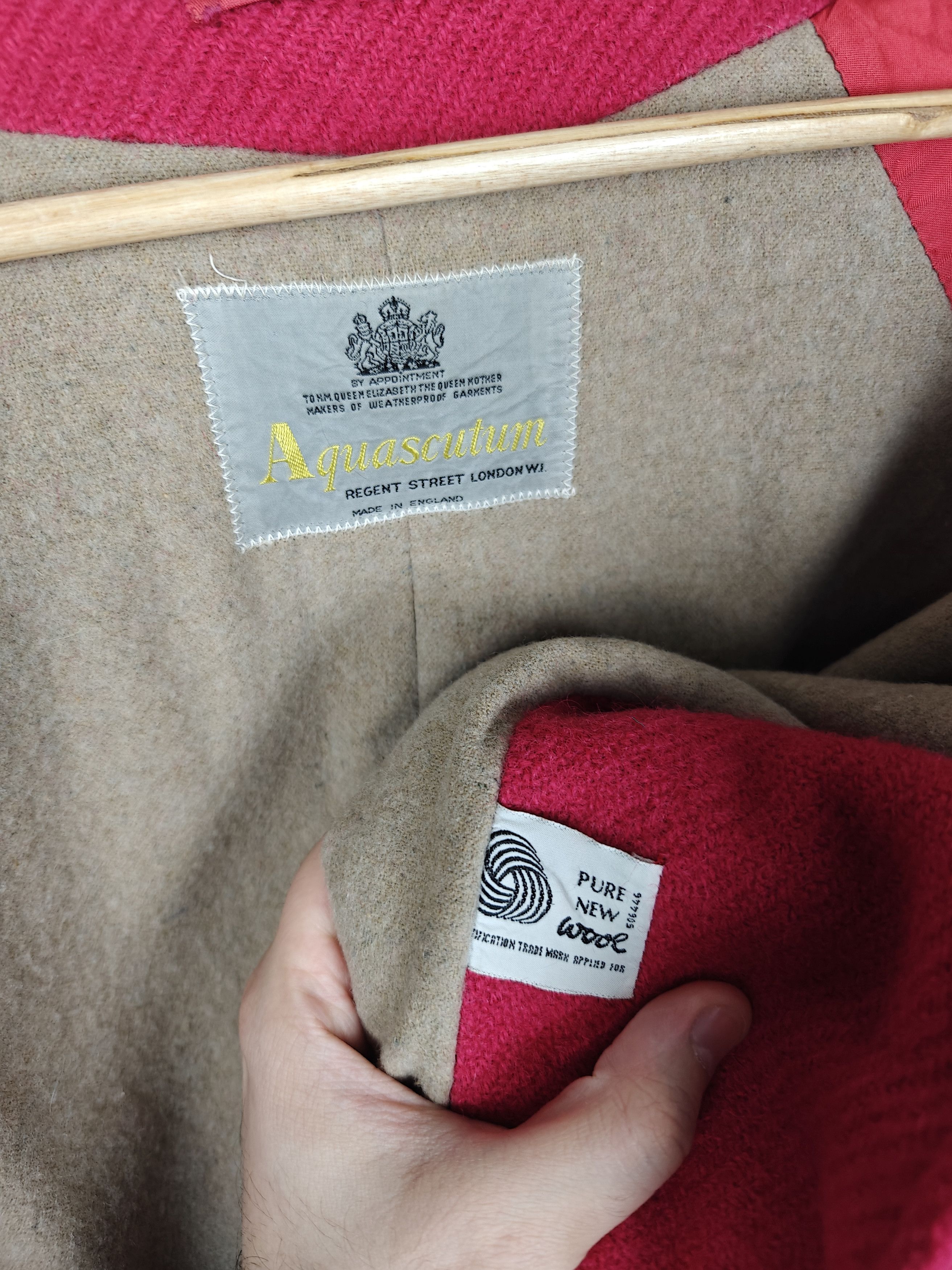 Aquascutum Aquascutum VTG Wool Coat Jacket Pink size M Size M / US 6-8 / IT 42-44 - 8 Thumbnail