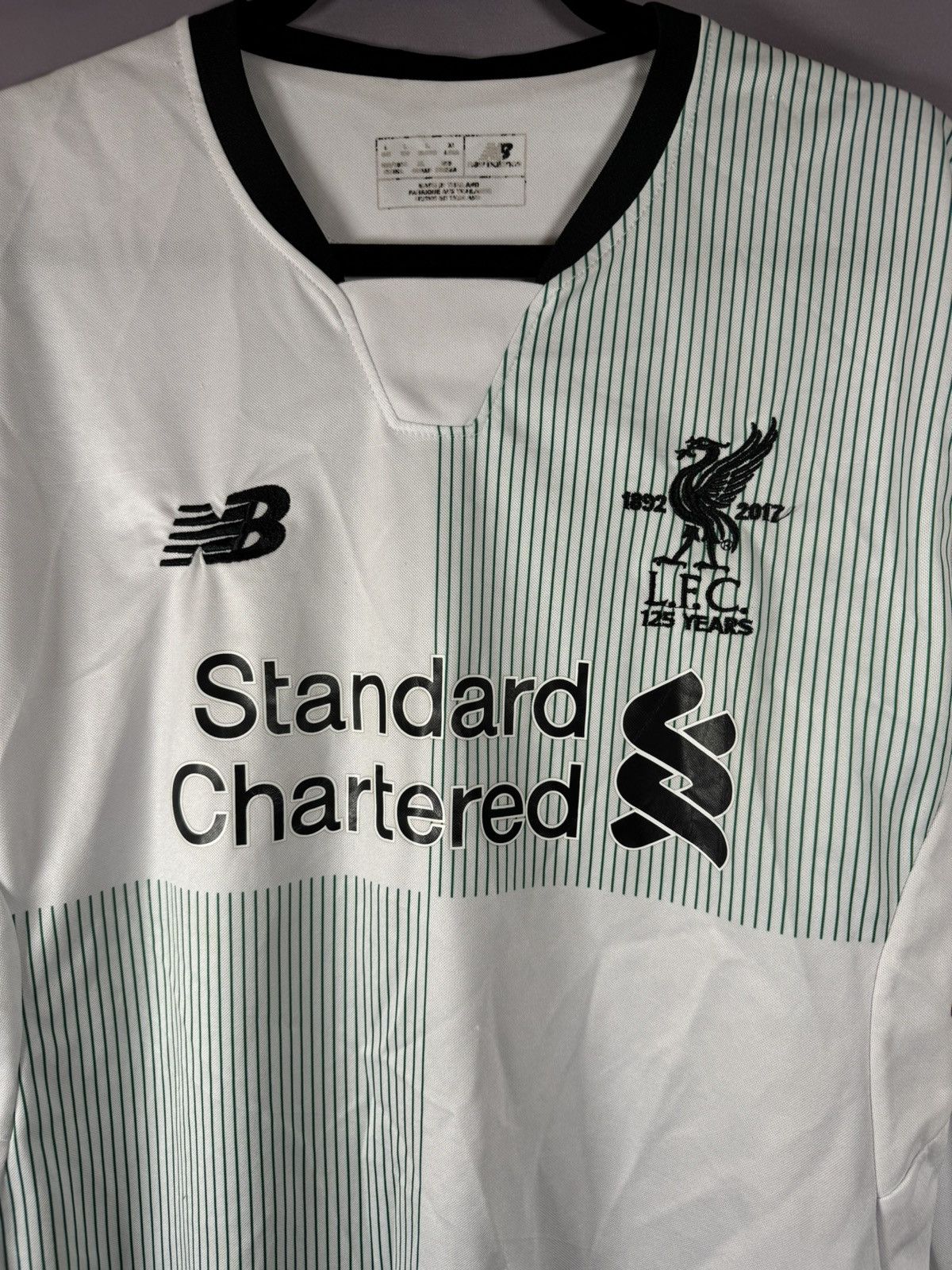 New Balance × Vintage M.SALAH Vintage Liverpool 2017/18 New Balance Jersey Large Size US L / EU 52-54 / 3 - 5 Thumbnail
