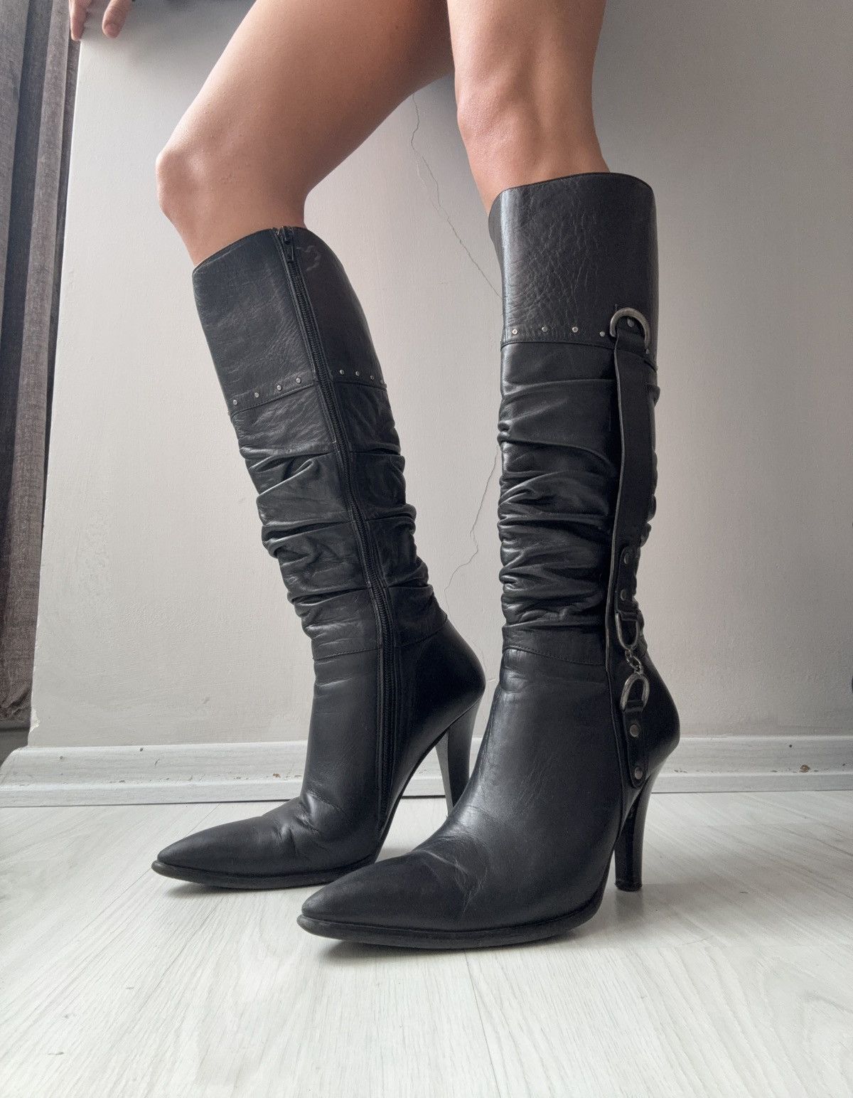 Vintage y2k leather boots Size US 7.5 / IT 37.5 - 2 Thumbnail