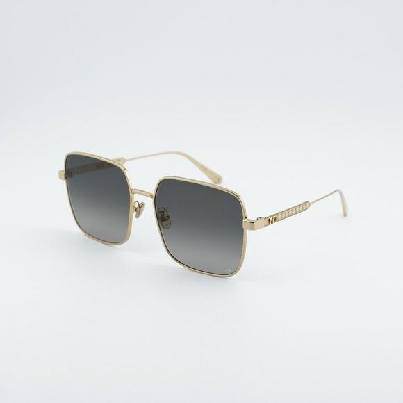 Dior Dior DIORCANNAGE S1U B0A1 Sunglasses Gold Square Frame Size ONE SIZE - 1 Thumbnail