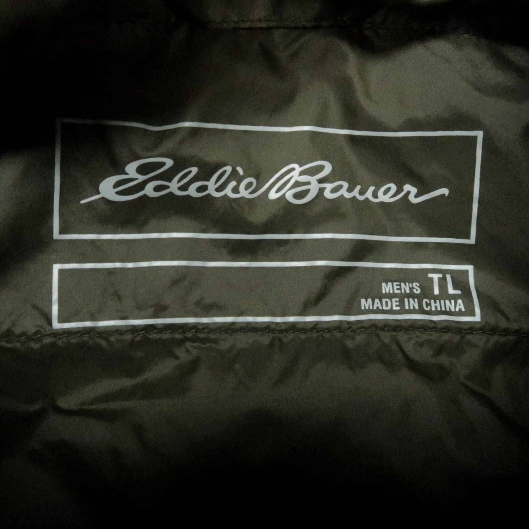 Eddie Bauer Eddie Bauer Vest Mens Large Tall Green Camo Down Insulated Full Zip Pockets Size US L / EU 52-54 / 3 - 3 Thumbnail