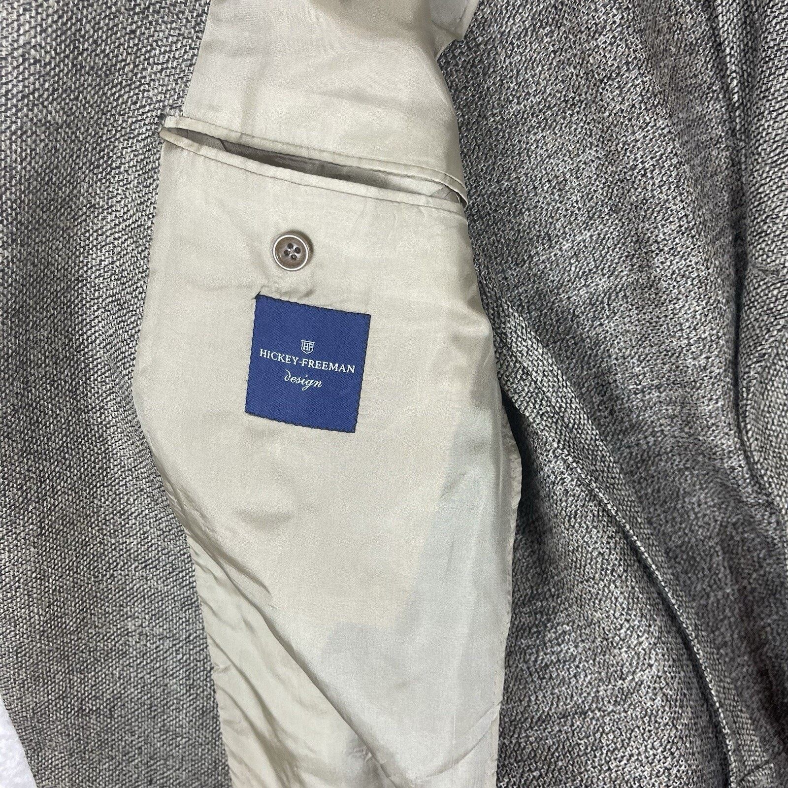 Hickey Freeman Hickey Freeman Design 100% Wool Blazer USA Made 46" Long Size 46L - 10 Thumbnail