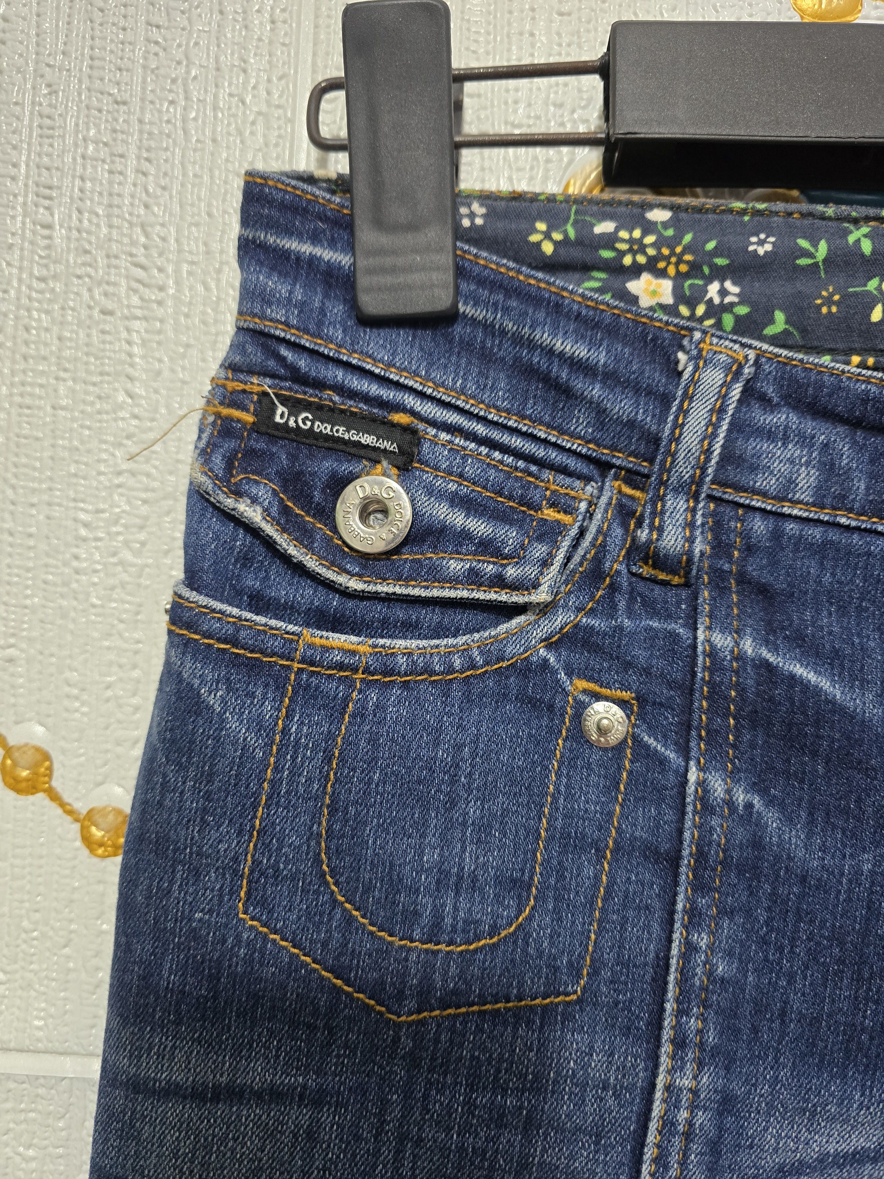 Dolce & Gabbana × Vintage DOLCE & GABBANA jeans women VINTAGE Size 26" / US 2 / IT 38 - 4 Thumbnail