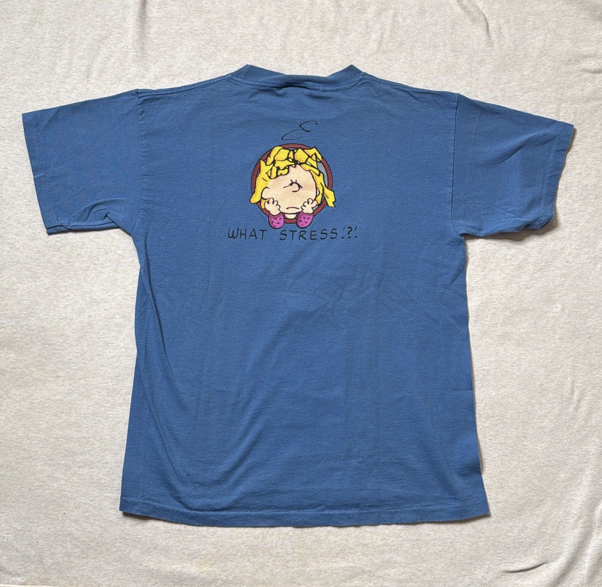 Changes 90s Sally Brown "What Stress?" T-shirt Medium Size US M / EU 48-50 / 2 - 5 Thumbnail