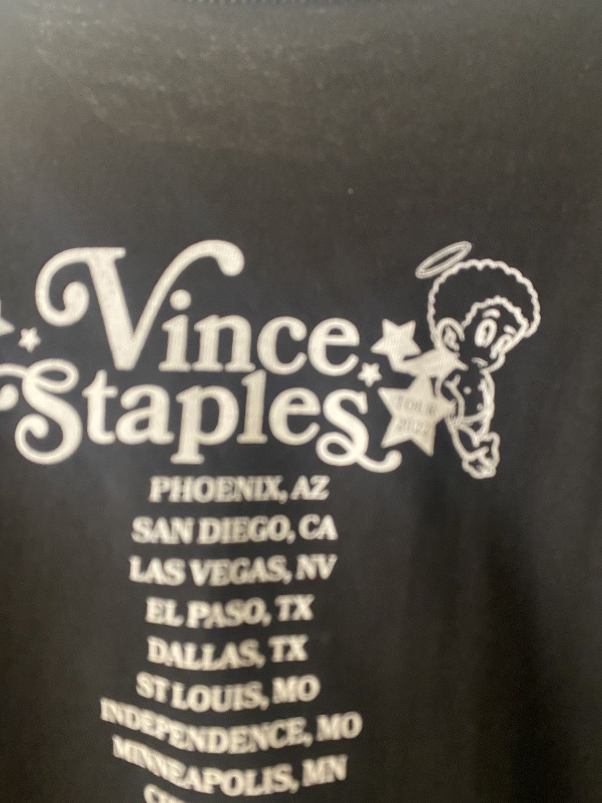 Tyler The Creator × Vince Staples RARE MISPRINT Vince Staples Call Me If You Get Lost Tour Tee Size US XL / EU 56 / 4 - 4 Thumbnail