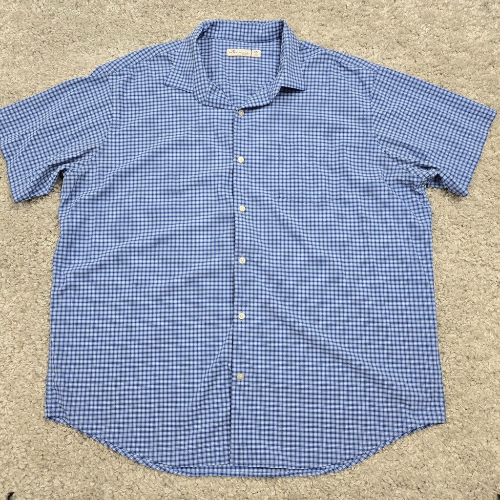 Peter Millar Peter Millar 2XL Featherweight Plaid Short Sleeve Shirt READ Size US XXL / EU 58 / 5 - 1 Thumbnail
