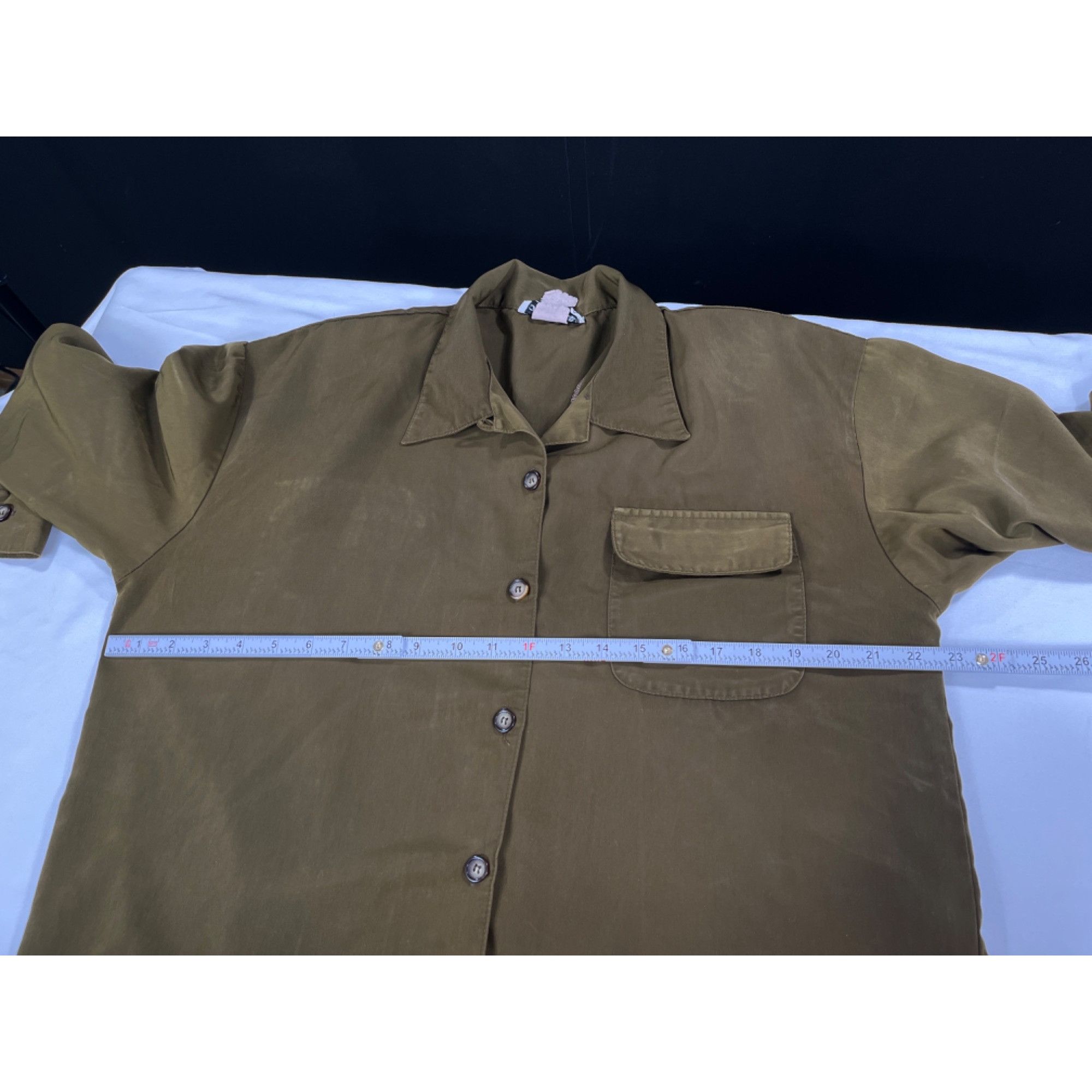 Other California Krush SKU 7783 Womens Vintage Olive Green Button Size XL / US 12-14 / IT 48-50 - 3 Thumbnail