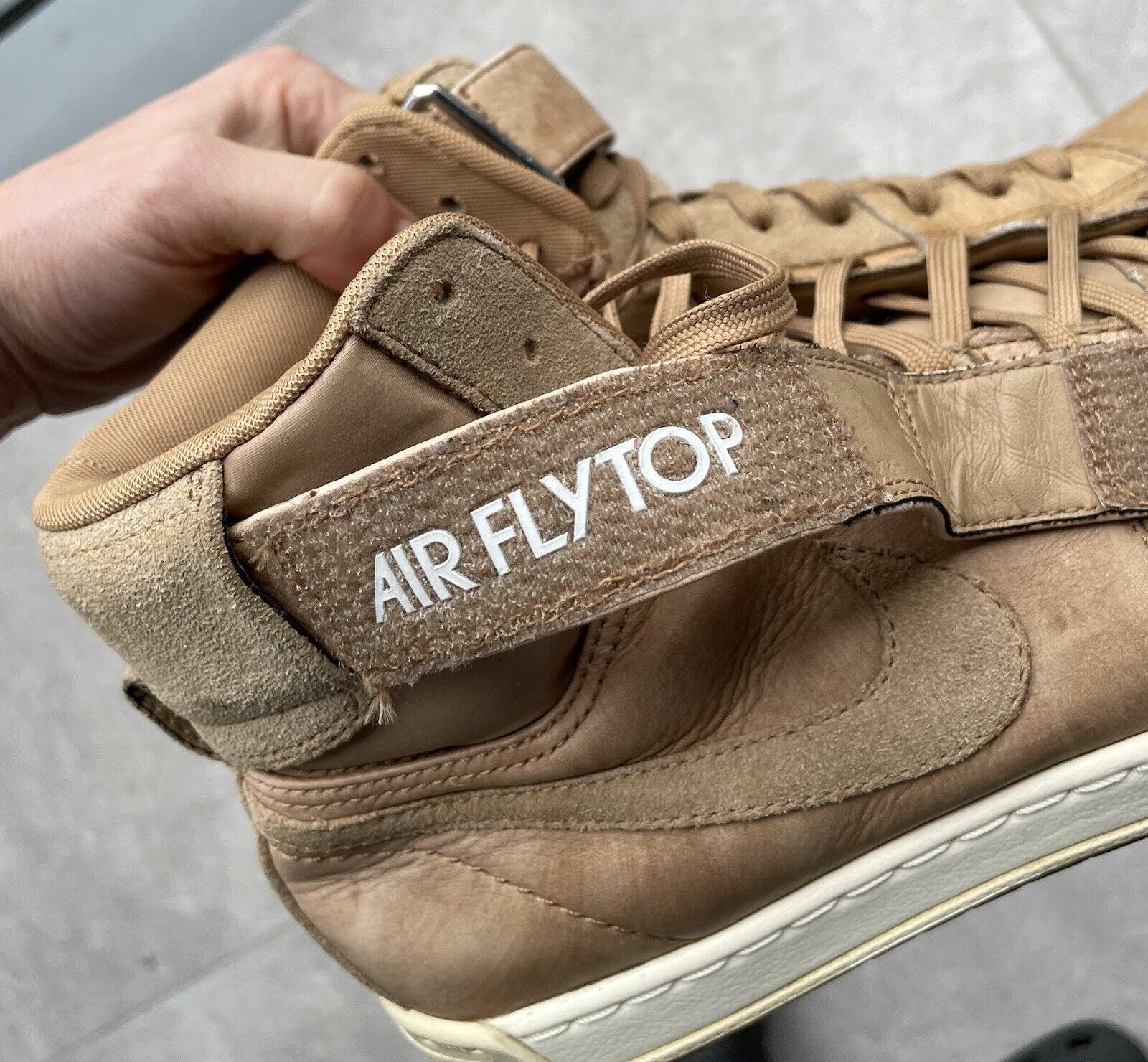 Nike Nike Mens Air Flytop Trainers Brown Suede Mid Rise Sneakers Size US 9.5 / EU 42-43 - 11 Thumbnail