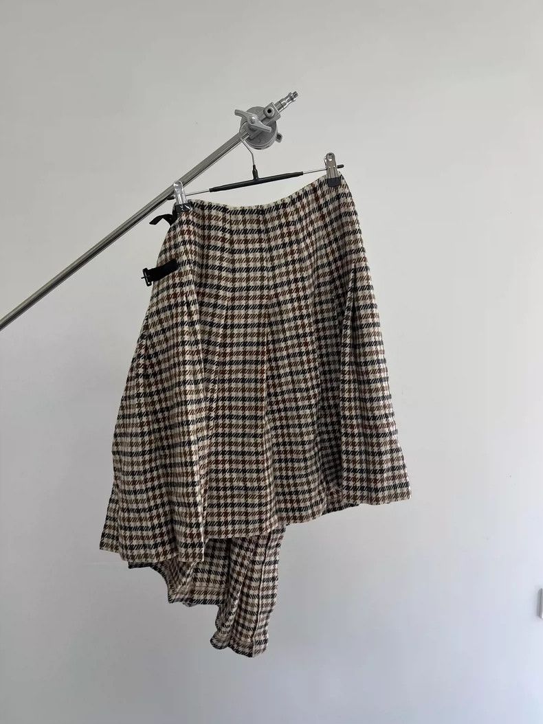 Comme des Garcons comme des garcons size m Wool houndstooth skirt 2504-Nexta Size 25" / US 0 / IT 36 - 4 Thumbnail