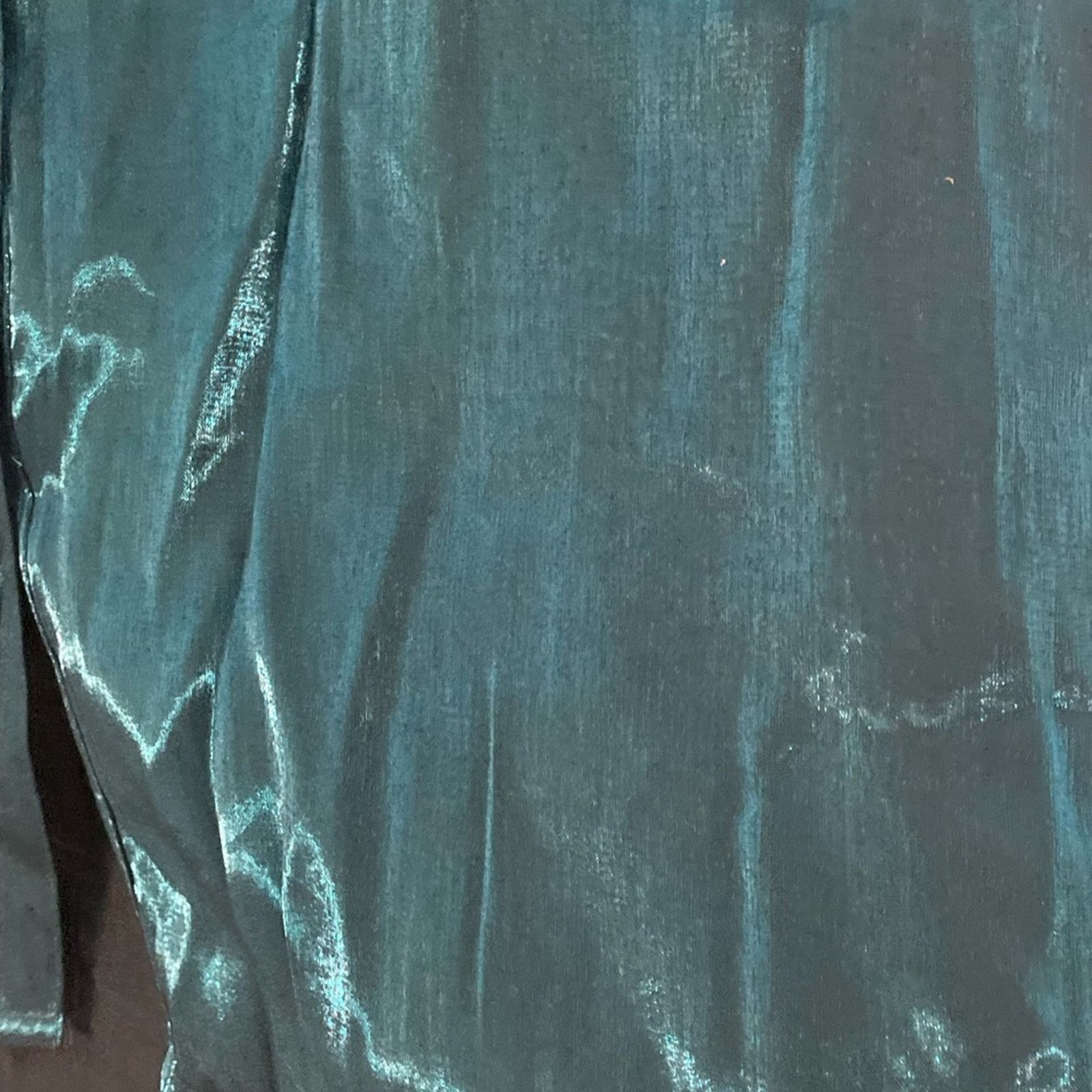 Other Notations Green Shimmery Button Down Blouse Size XL Size XL / US 12-14 / IT 48-50 - 4 Thumbnail