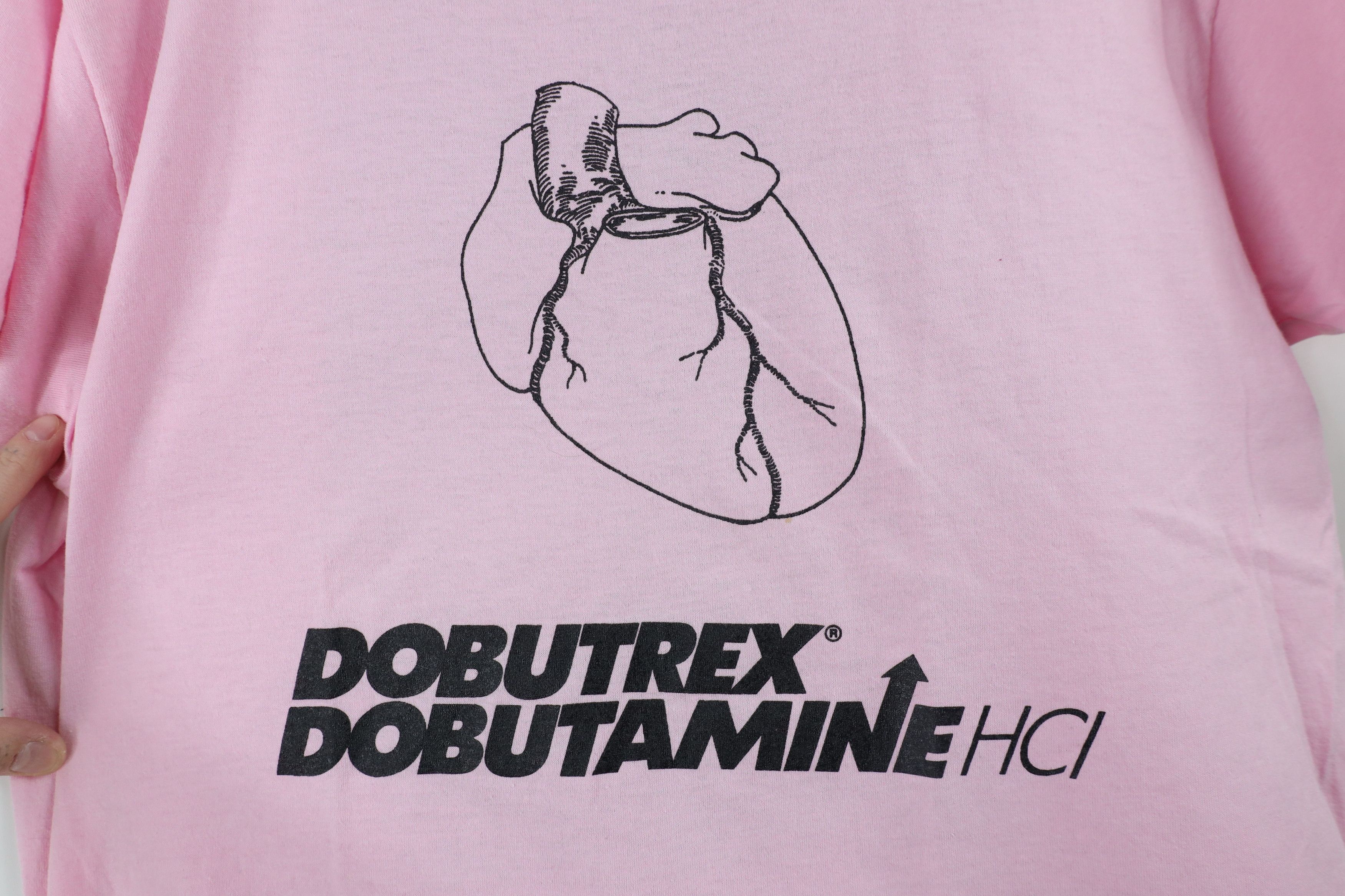 Vintage Vintage 80s 90s Dobutamine Heart Failure T-Shirt Pink USA Size XL / US 12-14 / IT 48-50 - 4 Thumbnail