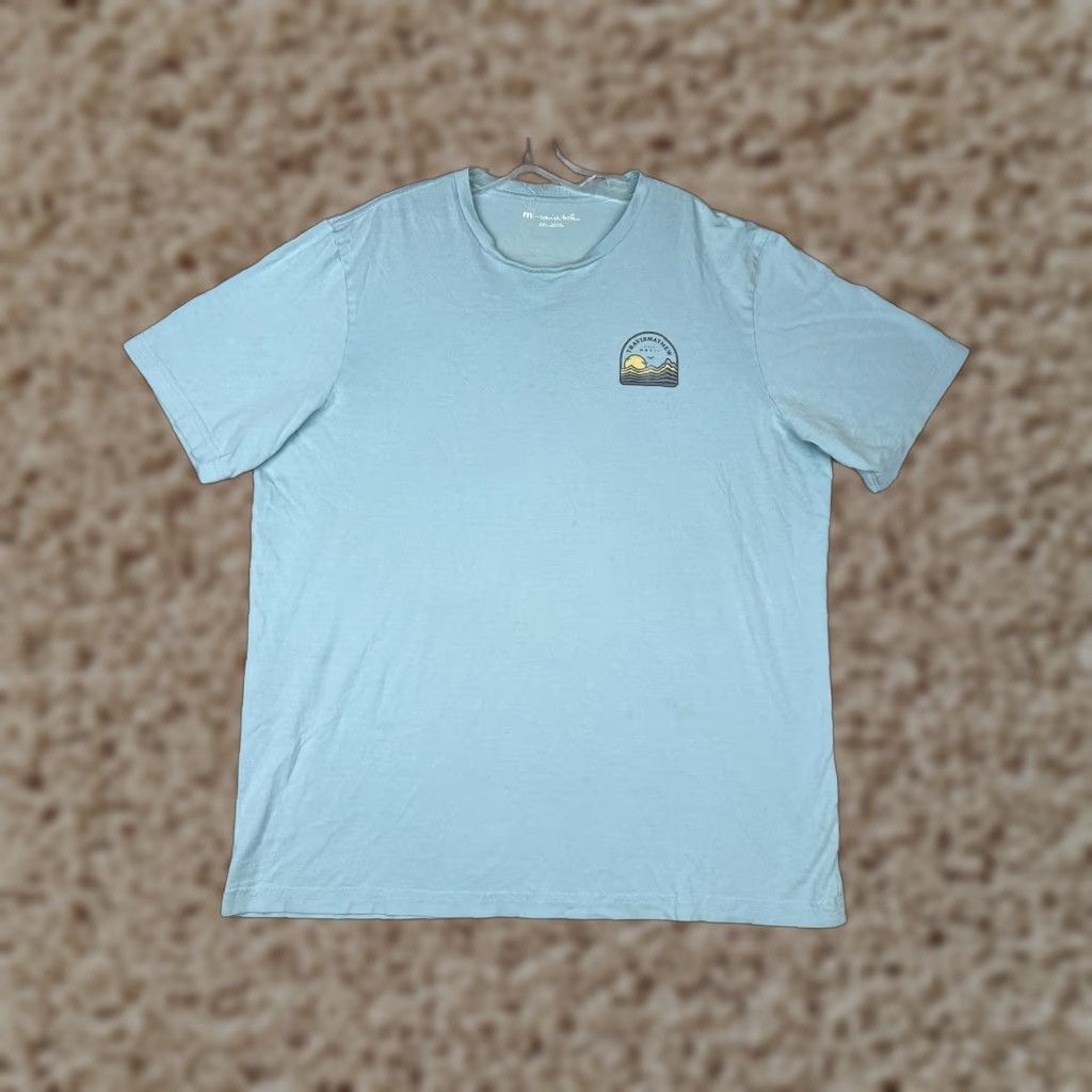 TravisMathew Travis Mathew Shirt Adult 2XL Blue 100% Cotton Short Sleeve Crew Neck T-Shirt Men (Regular) Size US XXL / EU 58 / 5 - 1 Thumbnail