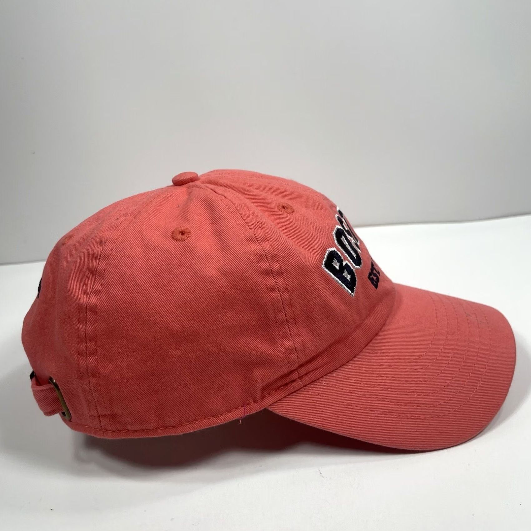 Vintage VINTAGE Bay State Apparel Hat Women’s Orange Adjustable StrapBack Baseball Cap Boston Size ONE SIZE - 6 Thumbnail
