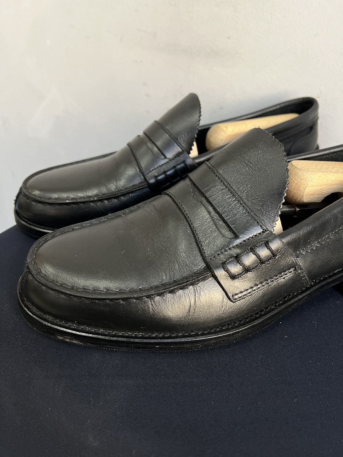 Japanese Brand Rare streetwear leather loafers England style y2k Size US 8.5 / EU 41-42 - 6 Thumbnail