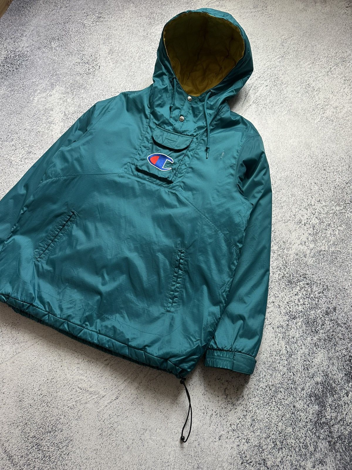 Champion × Supreme SS/18 SUPREME x CHAMPION PULLOVER PARKA JACKET TEAL SIZE M Size US M / EU 48-50 / 2 - 3 Thumbnail