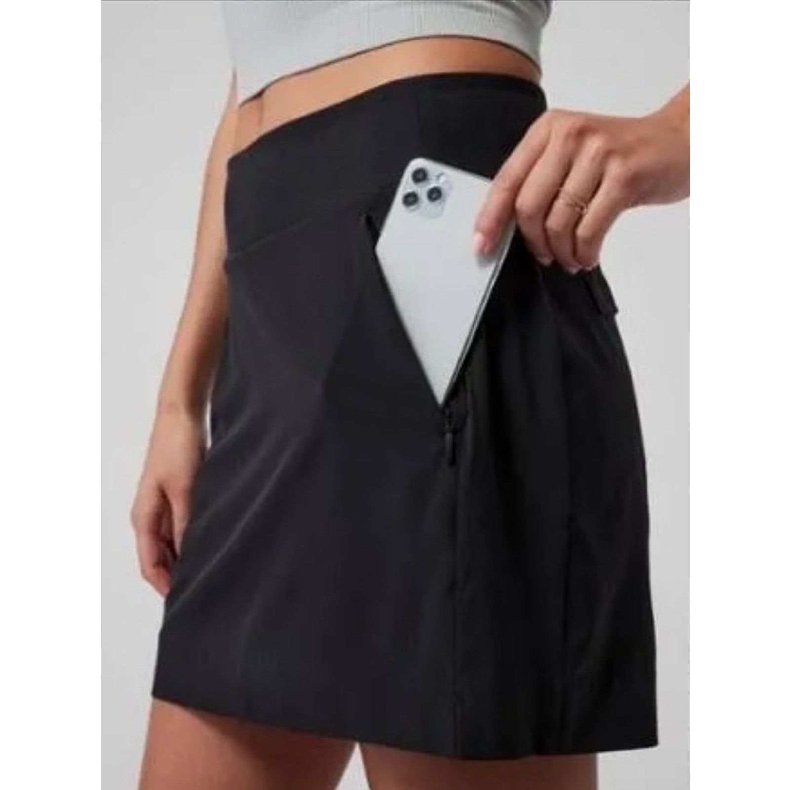 Athleta Athleta Soho Skort Black Mini Tennis Athletic Skirt , 6 tall Size 28" / US 6 / IT 42 - 3 Thumbnail