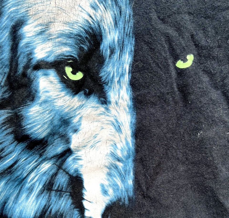 Other Vintage Wolf Graphic Tee Faded Black Size US M / EU 48-50 / 2 - 5 Thumbnail