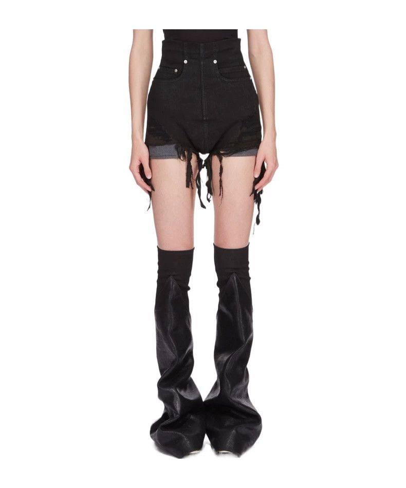 Rick Owens Rick Owens size xs 24SS Wash Break Fringe Hot Pants Shorts Size 23" - 4 Thumbnail