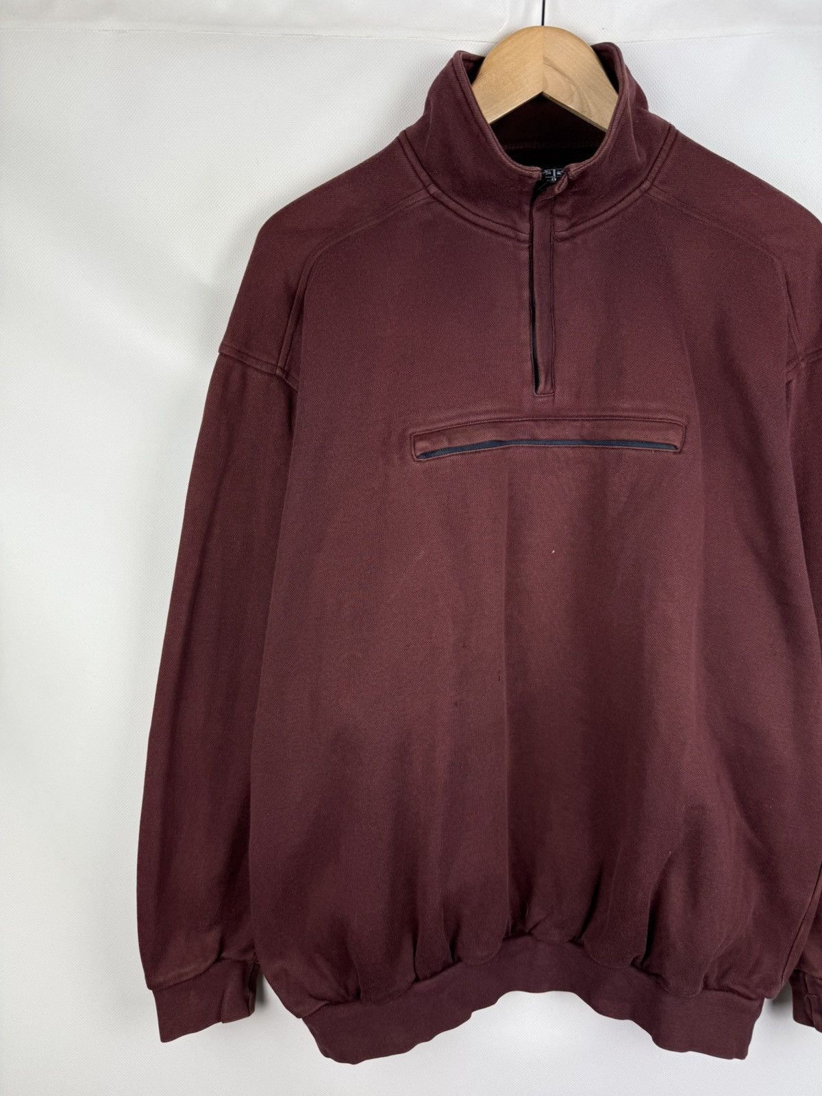 Yves Saint Laurent YSL Yves Saint Laurent Vintage 1/4 Zip Sweatshirt Pullover Size US XXL / EU 58 / 5 - 2 Thumbnail