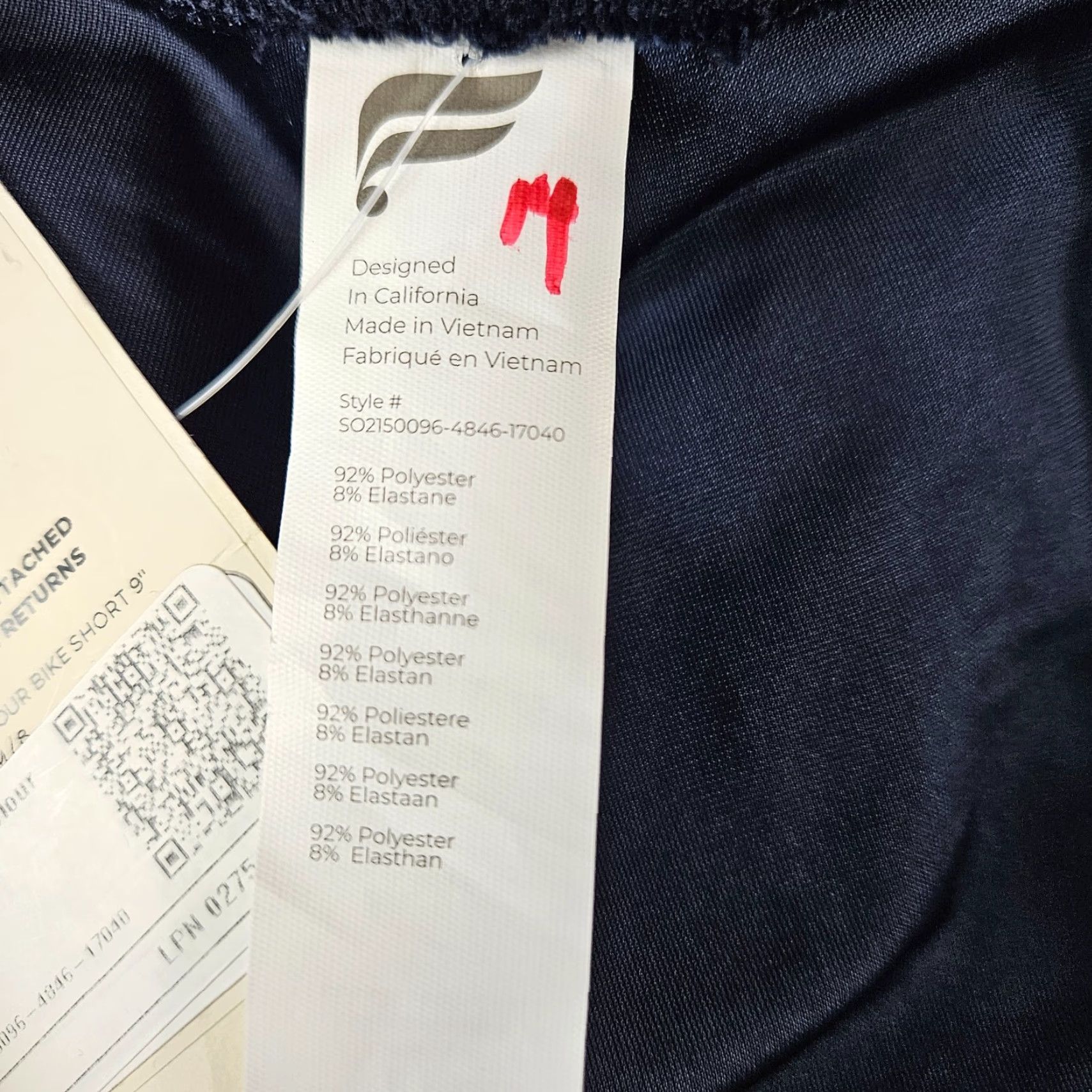 Fabletics Fabletics Womens Velour Bike Shorts Sz M Deep Navy Blue Velour Bike Short M Women Size 32" / US 10 / IT 46 - 3 Thumbnail