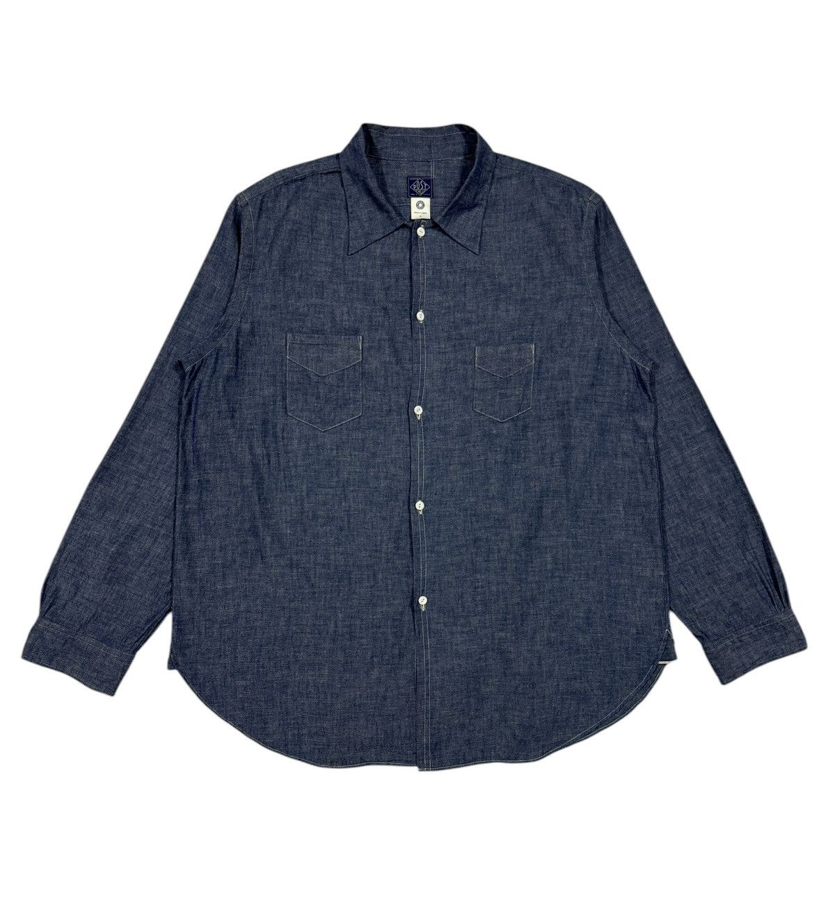 Post Overalls 2016 Post Overall V-patch Pocket Open Collar Indigo Chambray Size US L / EU 52-54 / 3 - 2 Thumbnail