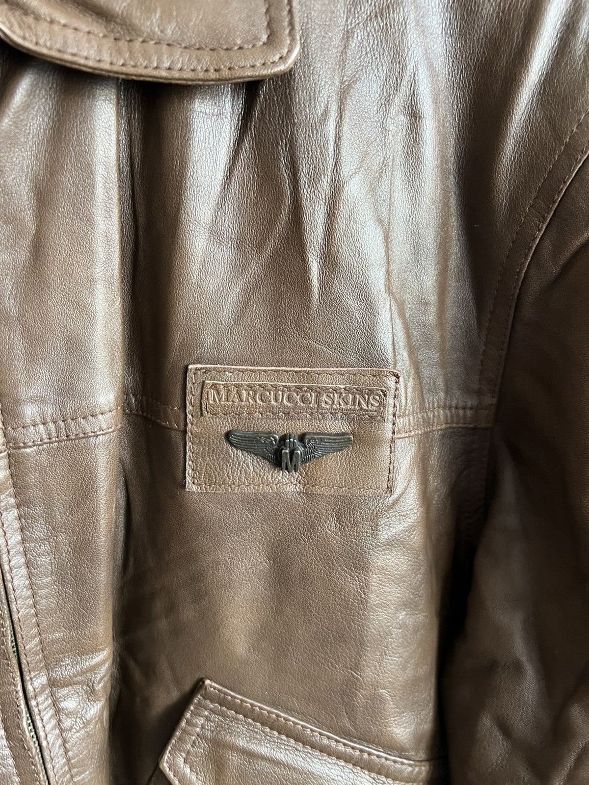 Leather Vintage Arizona Leather Jacket Marcucci Skins USA Air Force Size US L / EU 52-54 / 3 - 6 Thumbnail